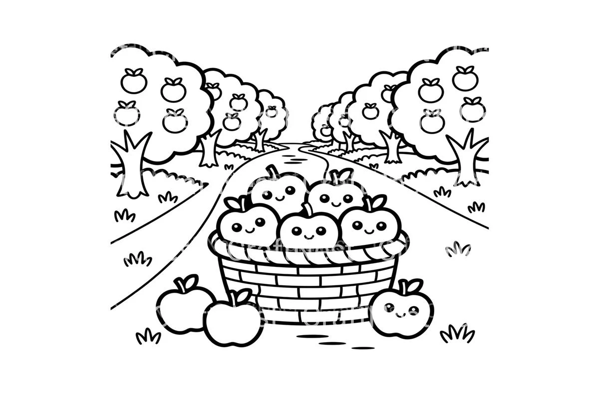 Apple Orchard Harvest Coloring Books - Image 3