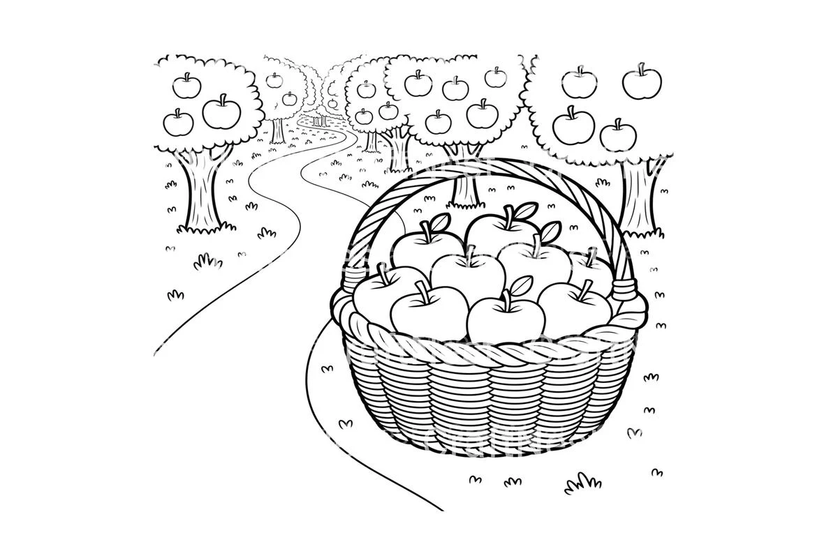 Apple Orchard Harvest Coloring Books - Image 4