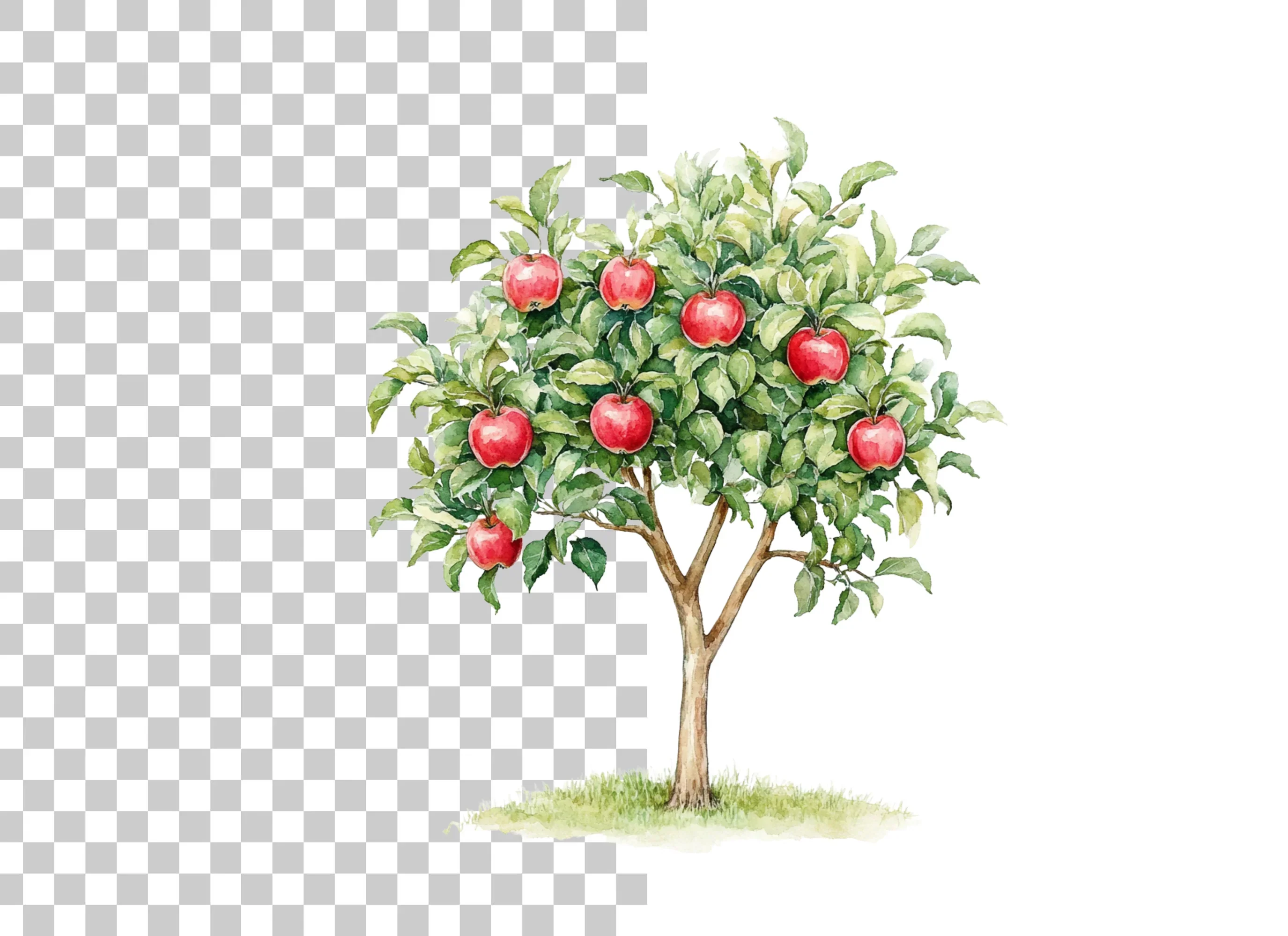 Apple Tree Clipart Bundle - Image 2