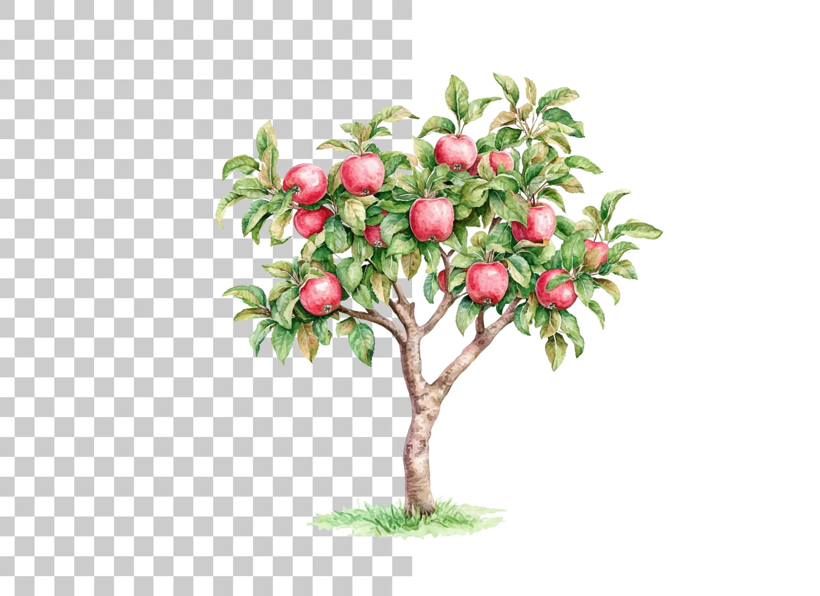 Apple Tree Clipart Bundle - Image 3