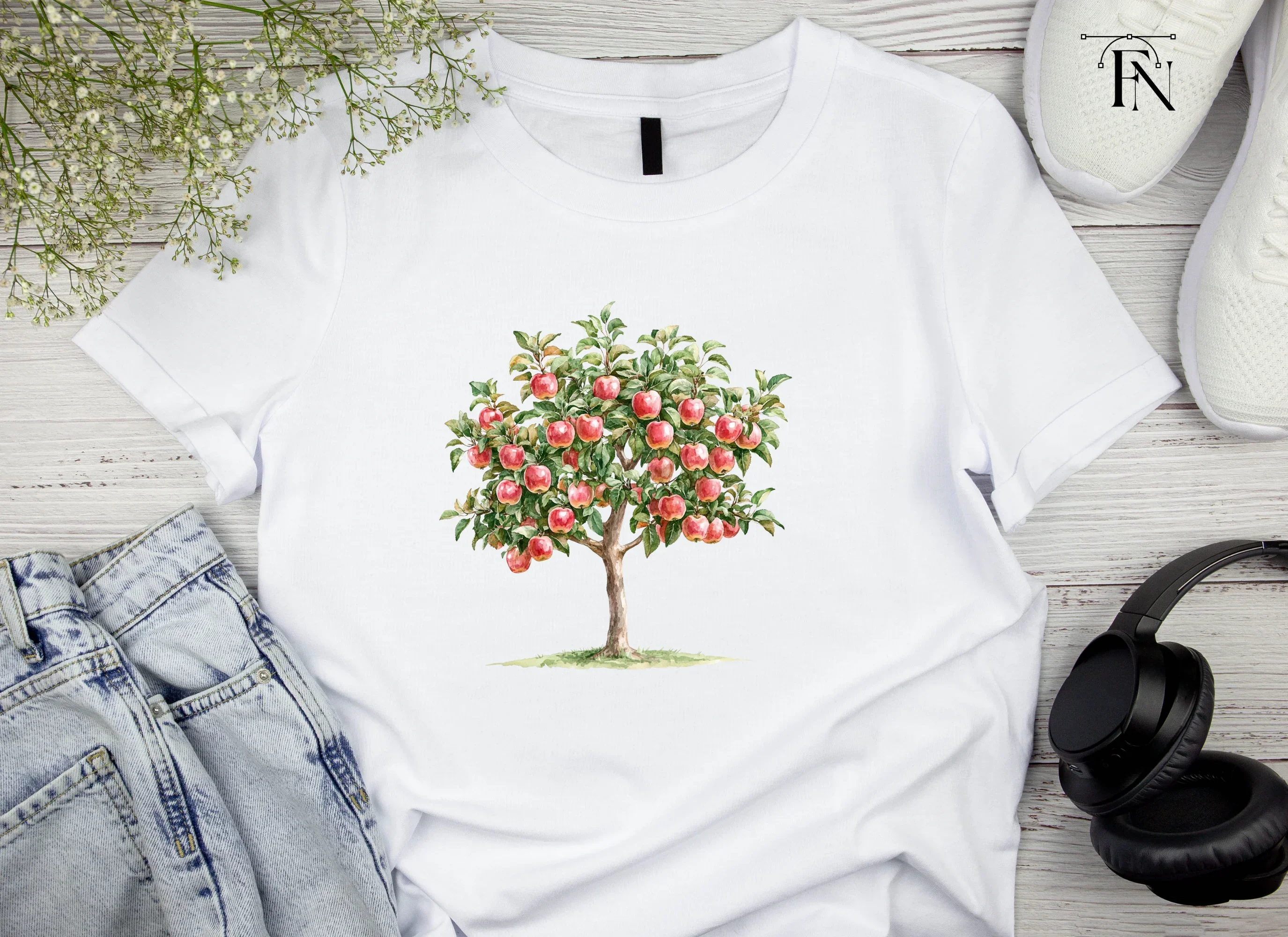 Apple Tree Clipart Bundle - Image 6