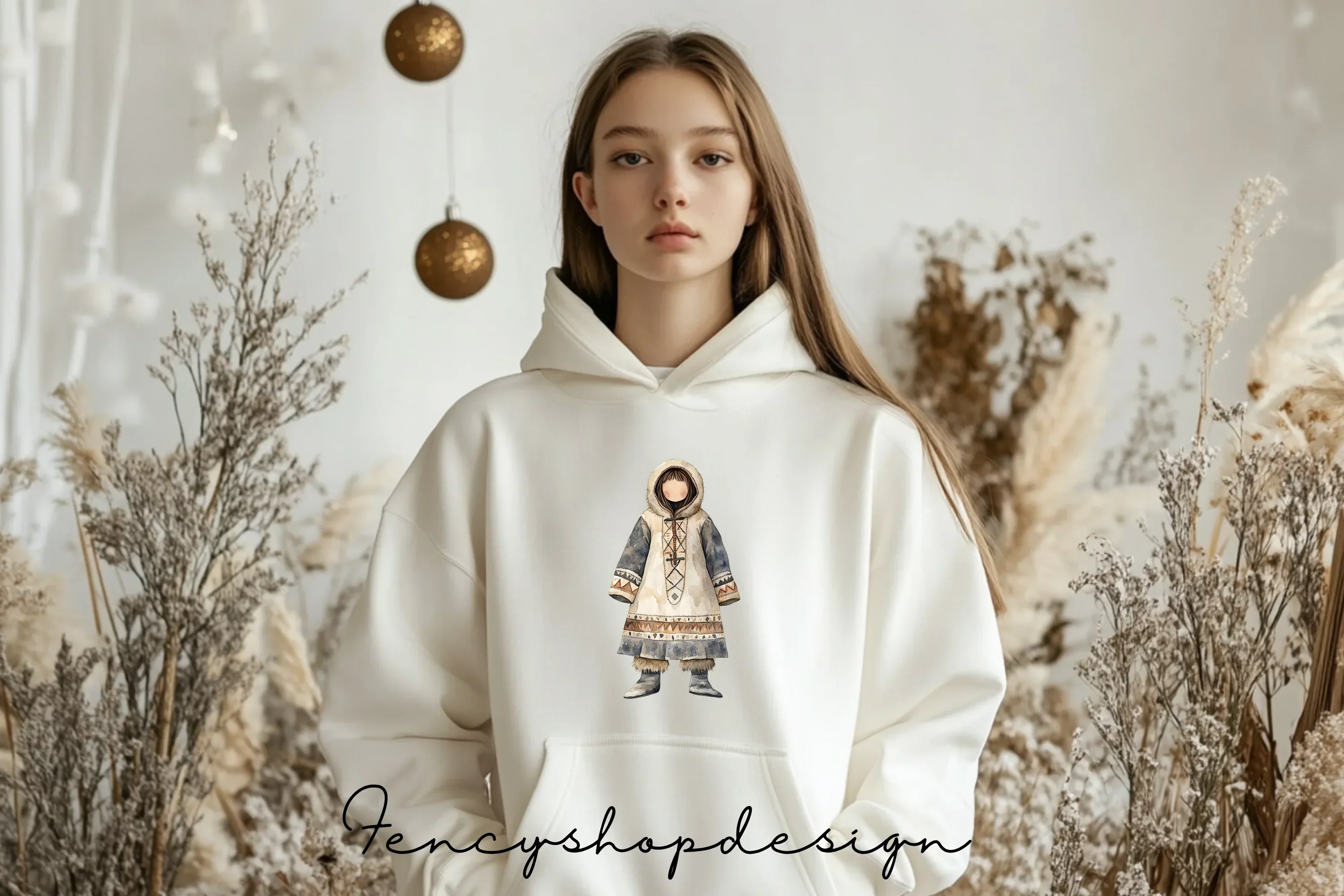 Arctic Winter Clothing Portraits Clipart Bundle - Image 6