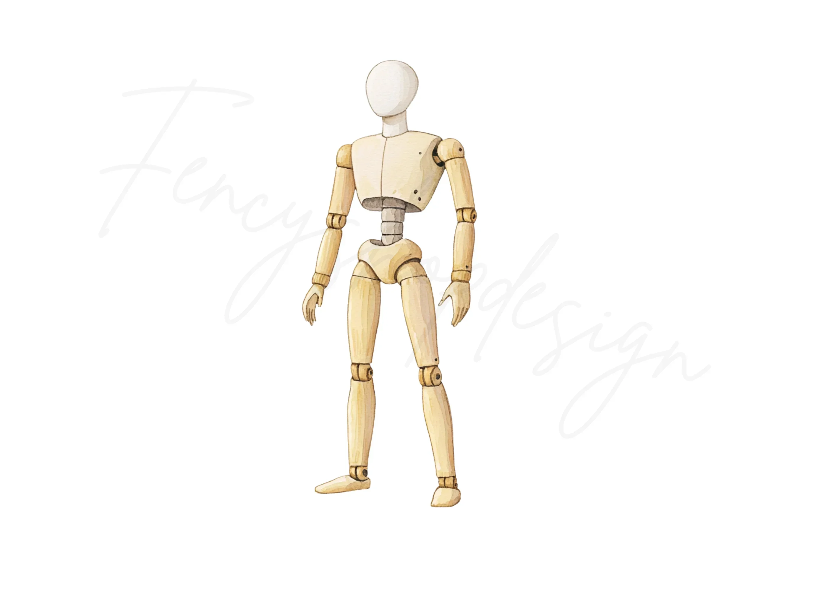 Articulated Mannequin Figure Clipart Bundle - Image 2