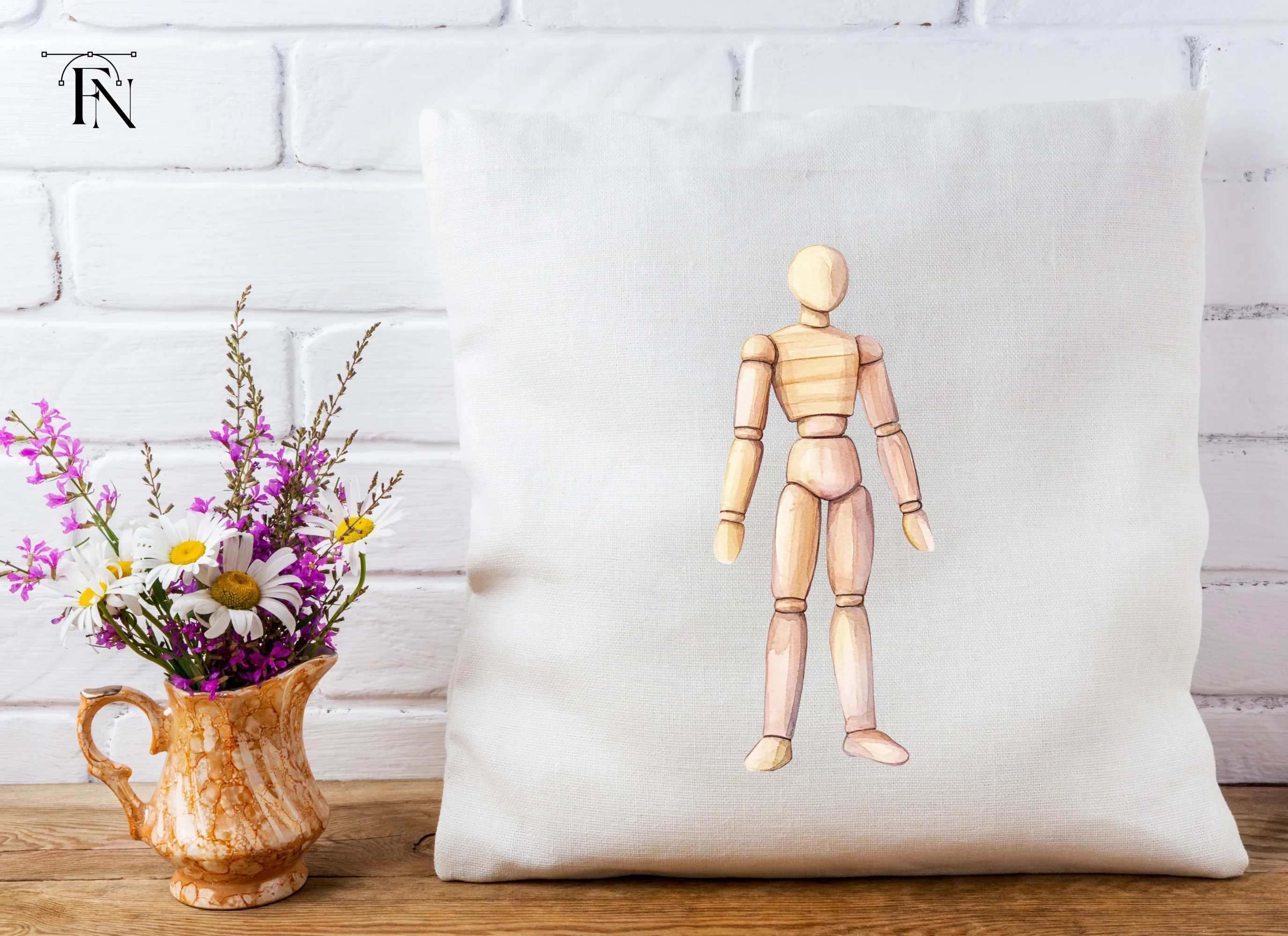 Articulated Wooden Mannequins Clipart Bundle - Image 5
