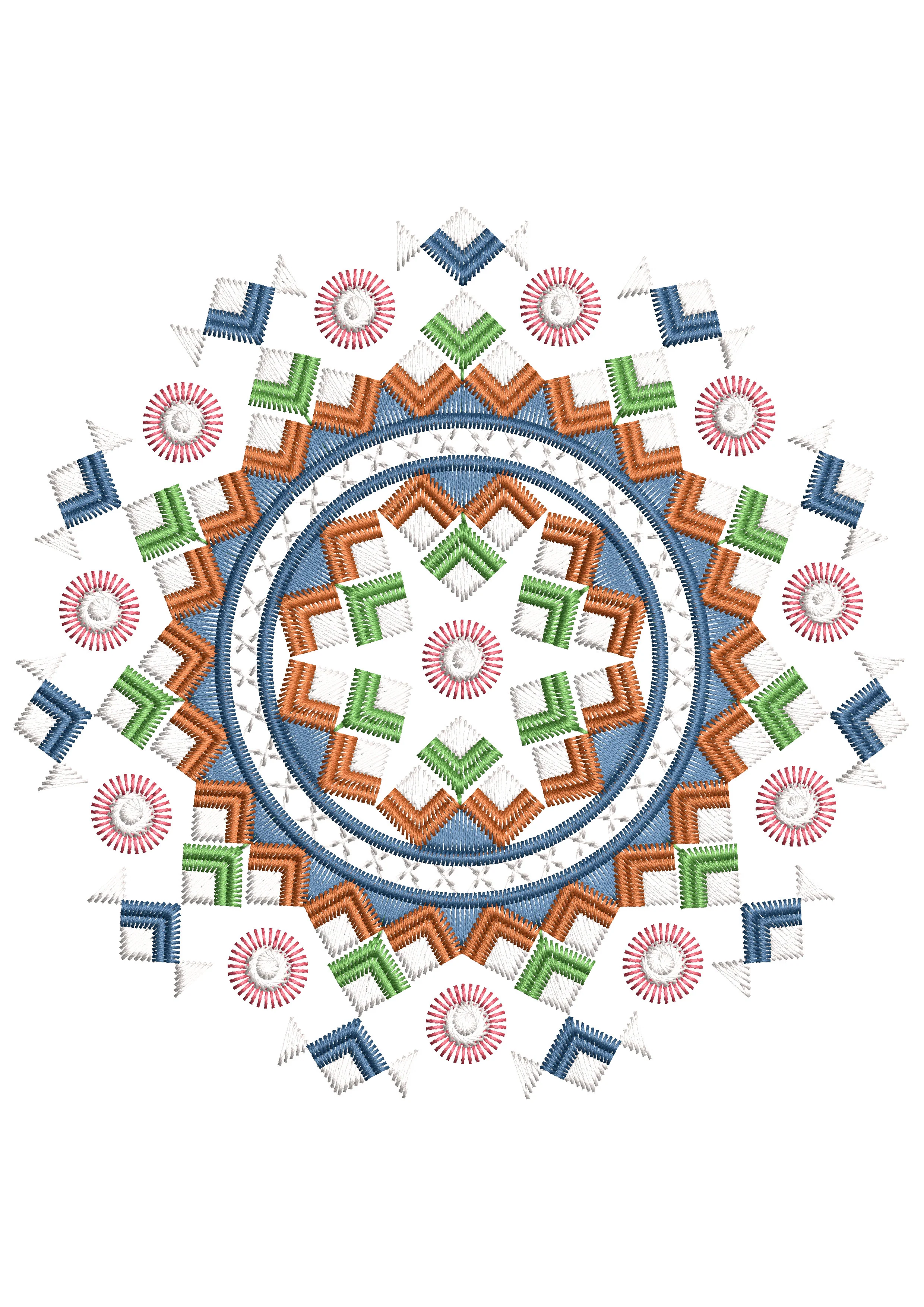 Asian Art Embroidery Design