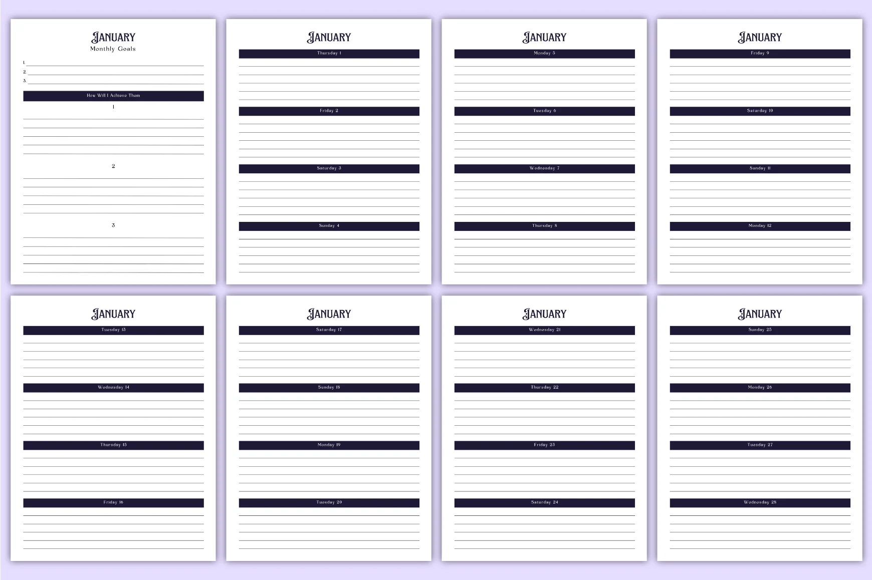 Astrology Lunar Cycle Planner - Image 4