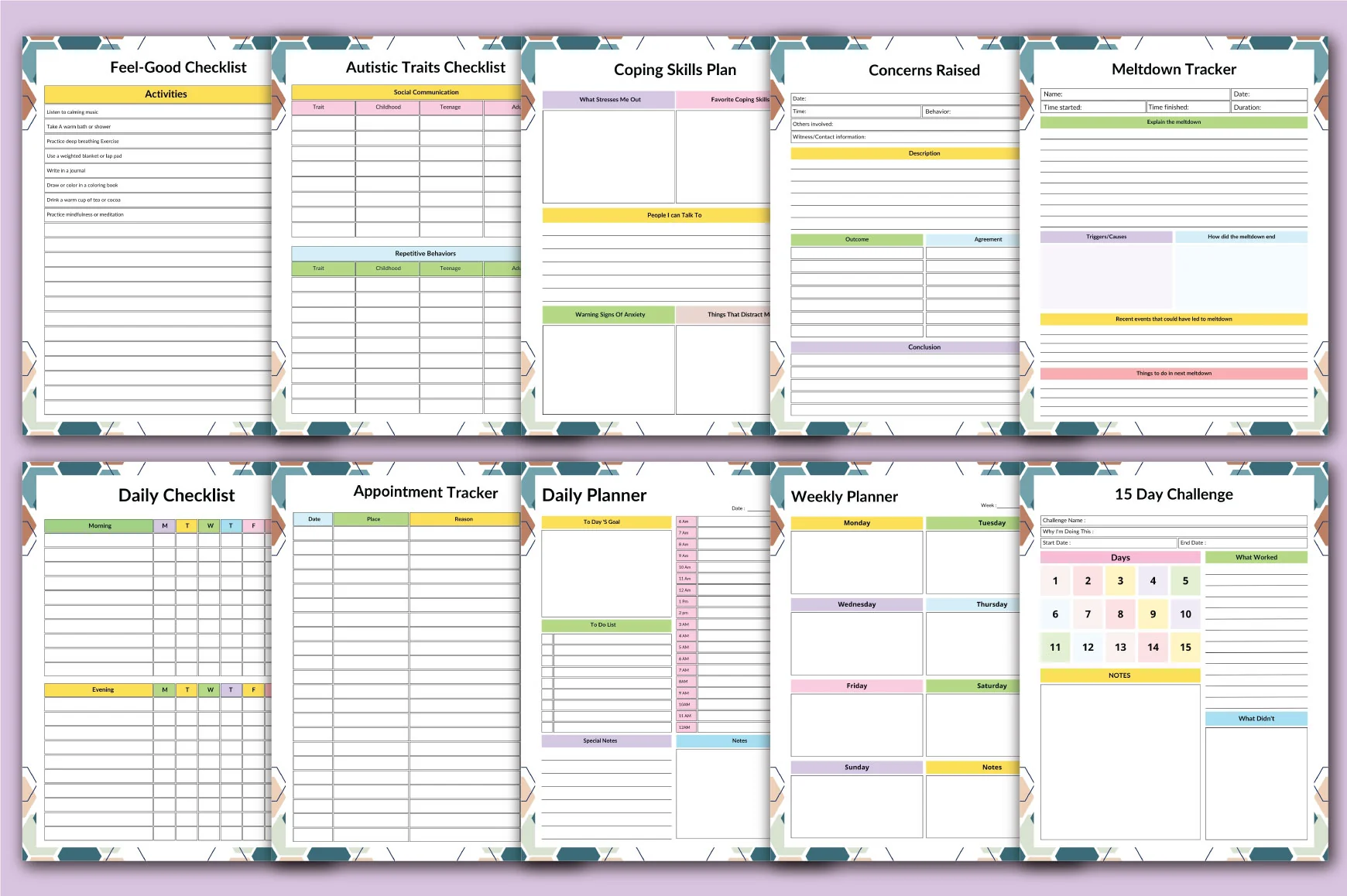 Autism Friendly Planner - Image 3