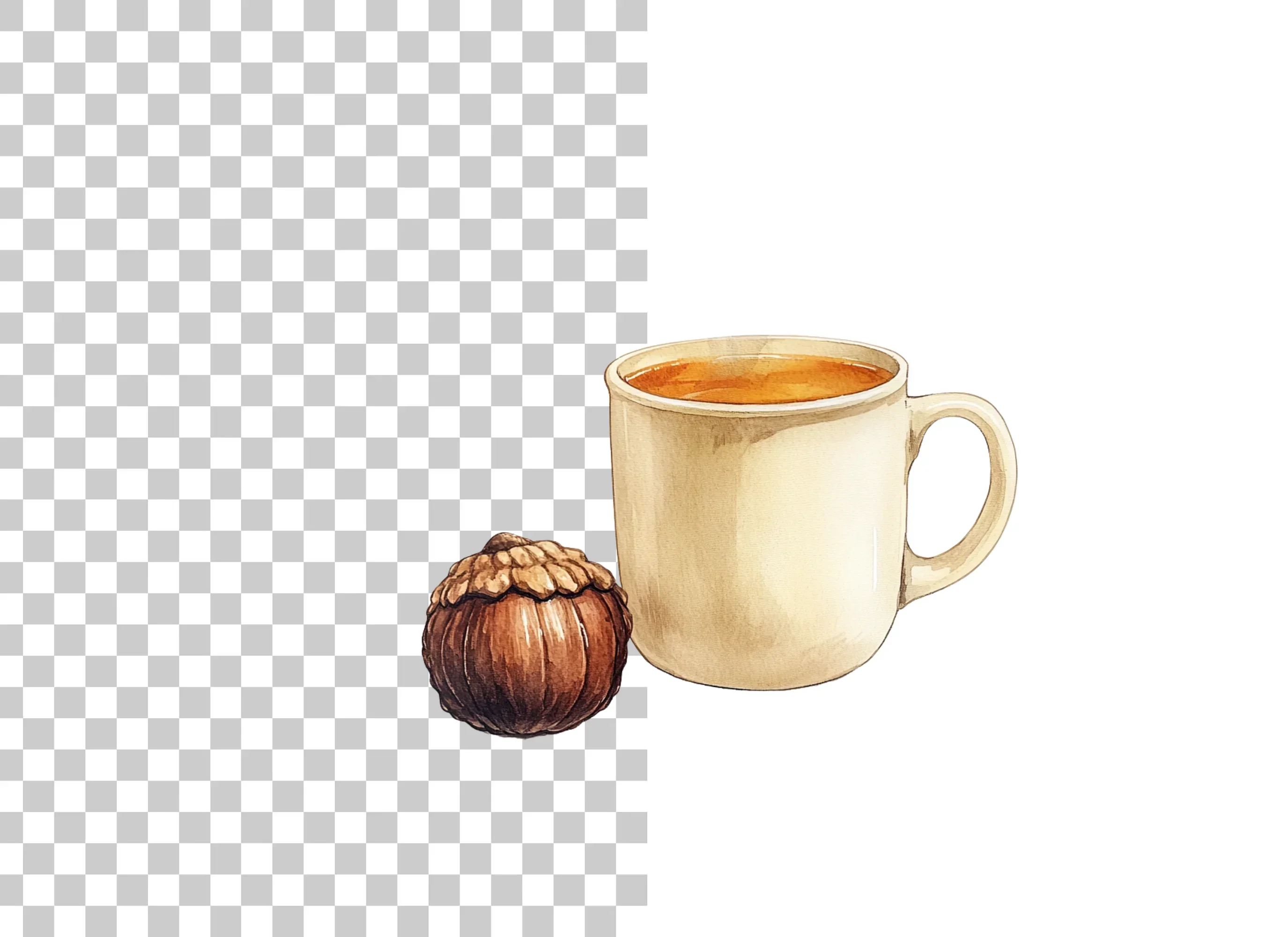 Autumn Coffee and Acorn Clipart Bundle - Image 2