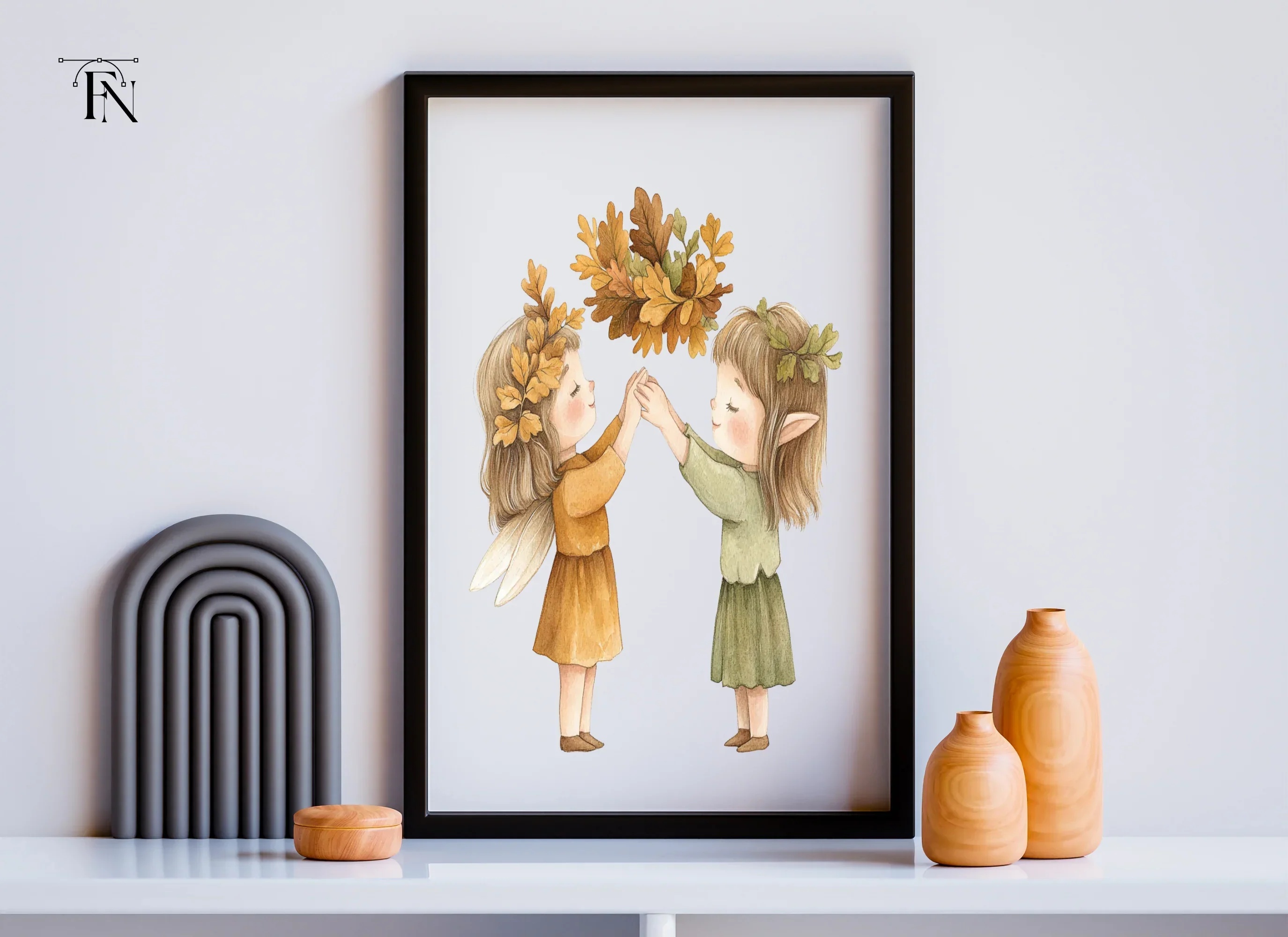 Autumn Fairy Clipart Bundle - Image 6