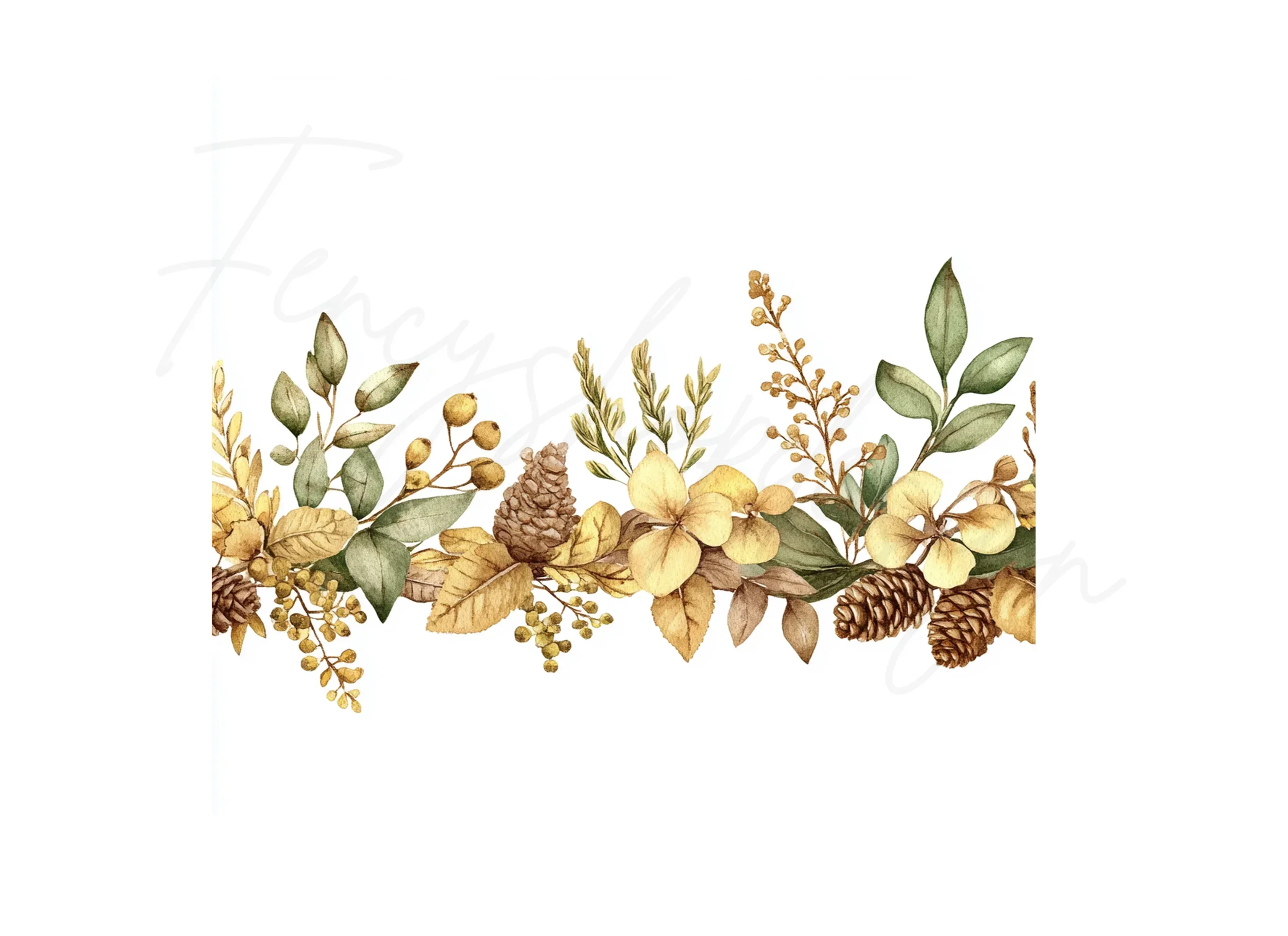 Autumn Floral Corner Clipart Bundle - Image 3