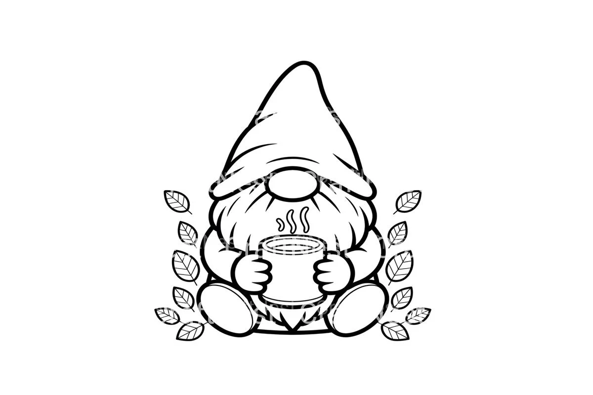 Autumn Gnomes with Hot Drinks Coloring Books - Image 4