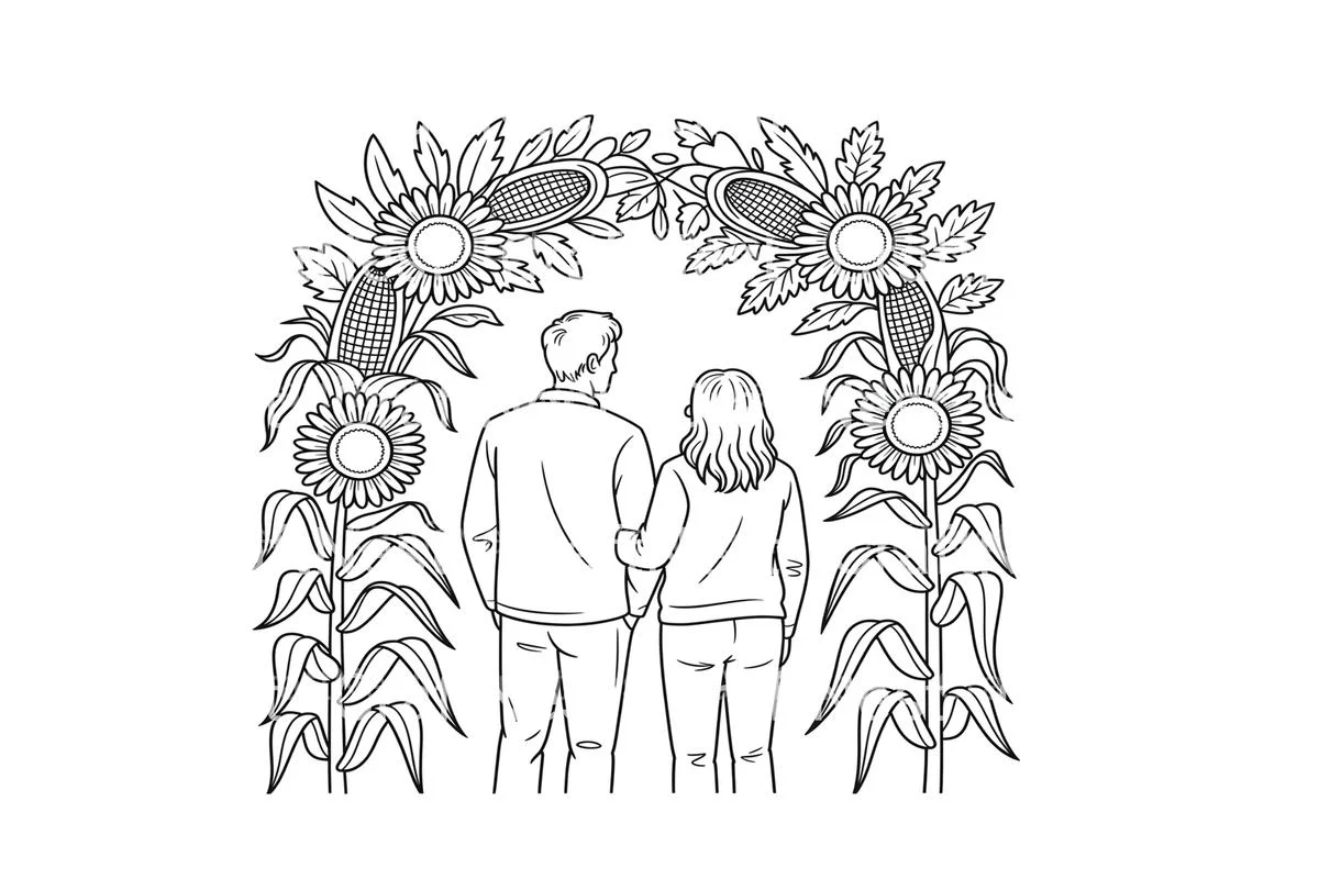 Autumn Harvest Field Coloring Books - Image 2