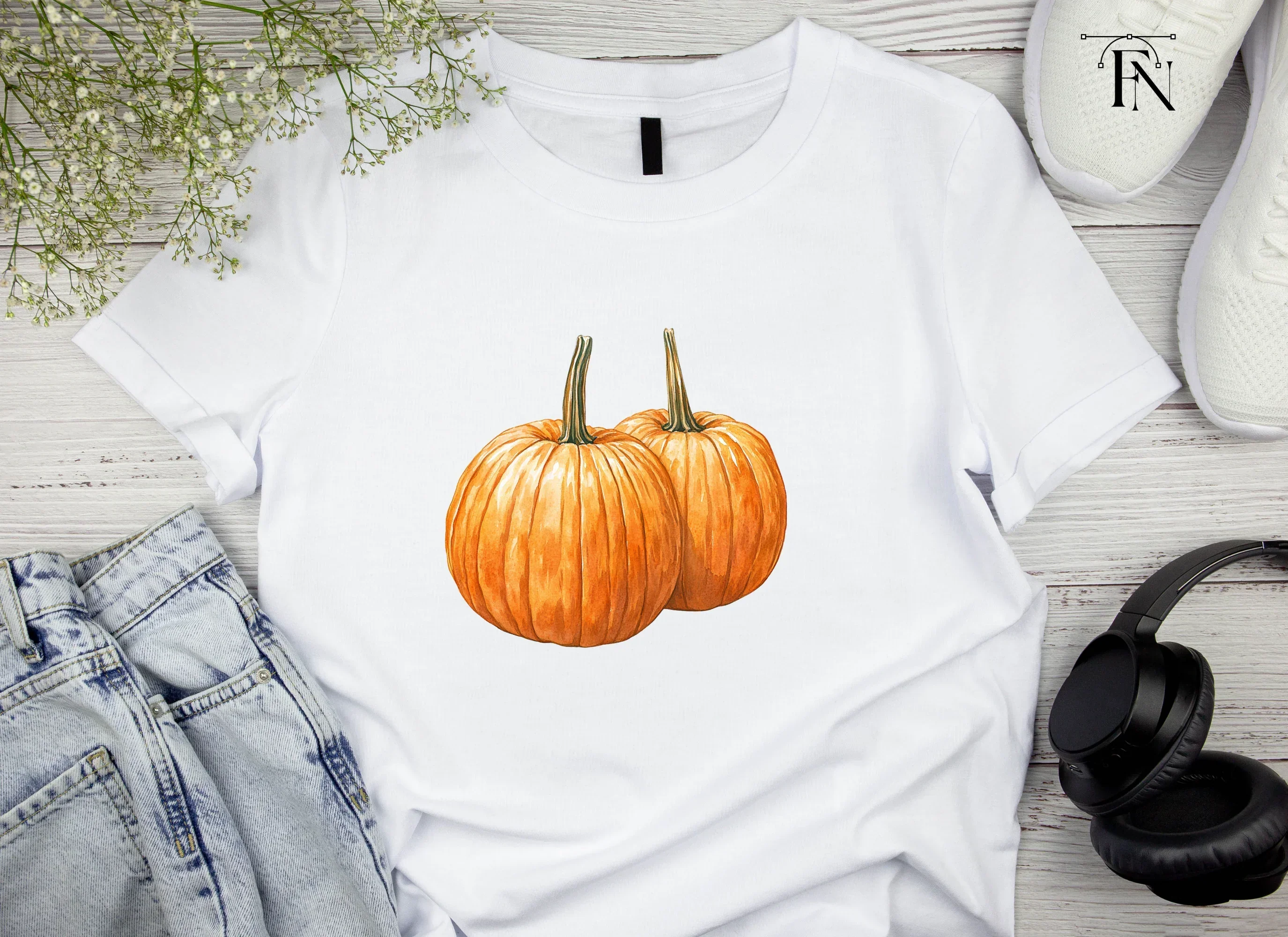 Autumn Harvest Pumpkin Clipart Bundle - Image 5