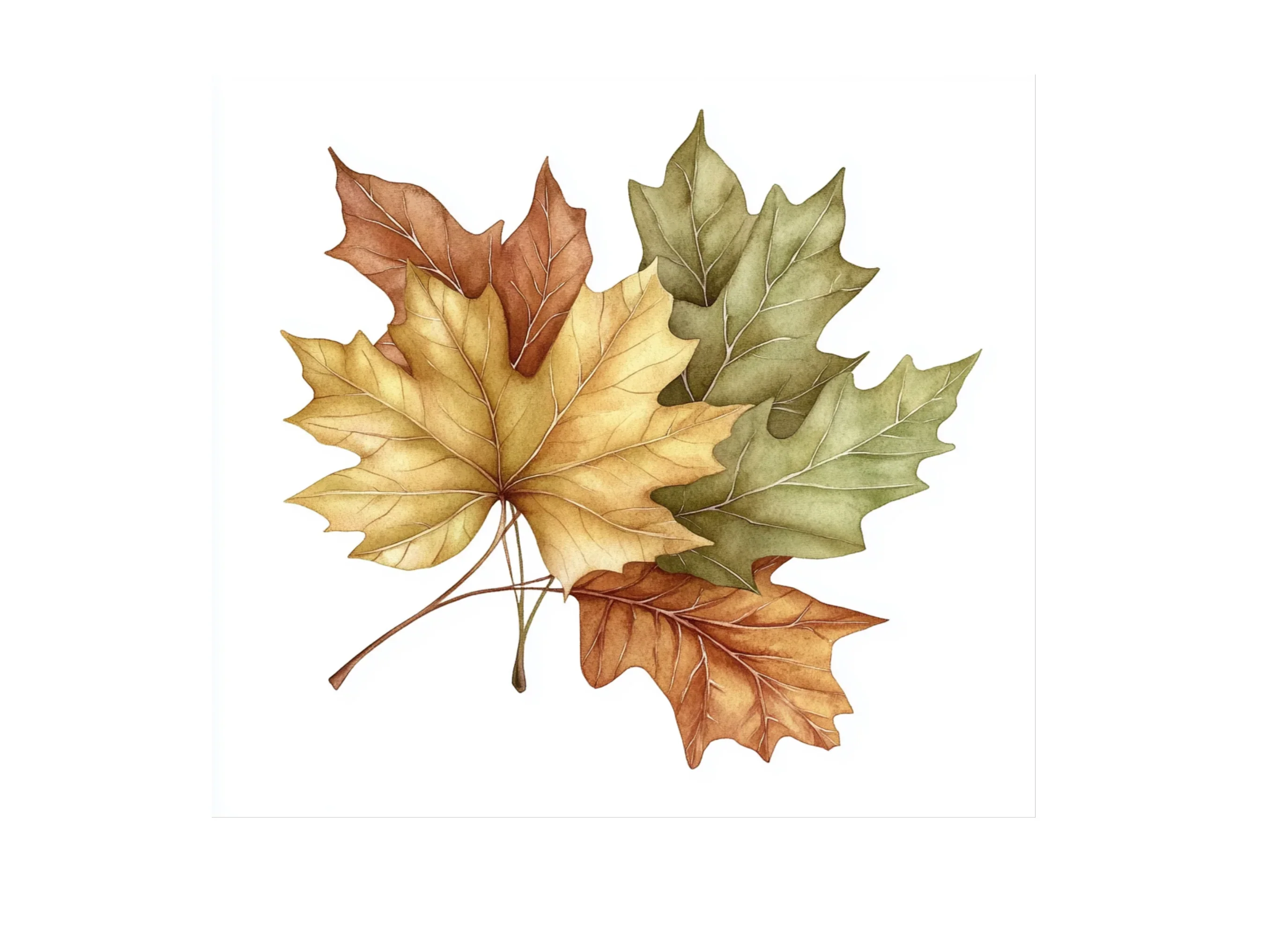 Autumn Leaves Clipart Bundle - Image 3