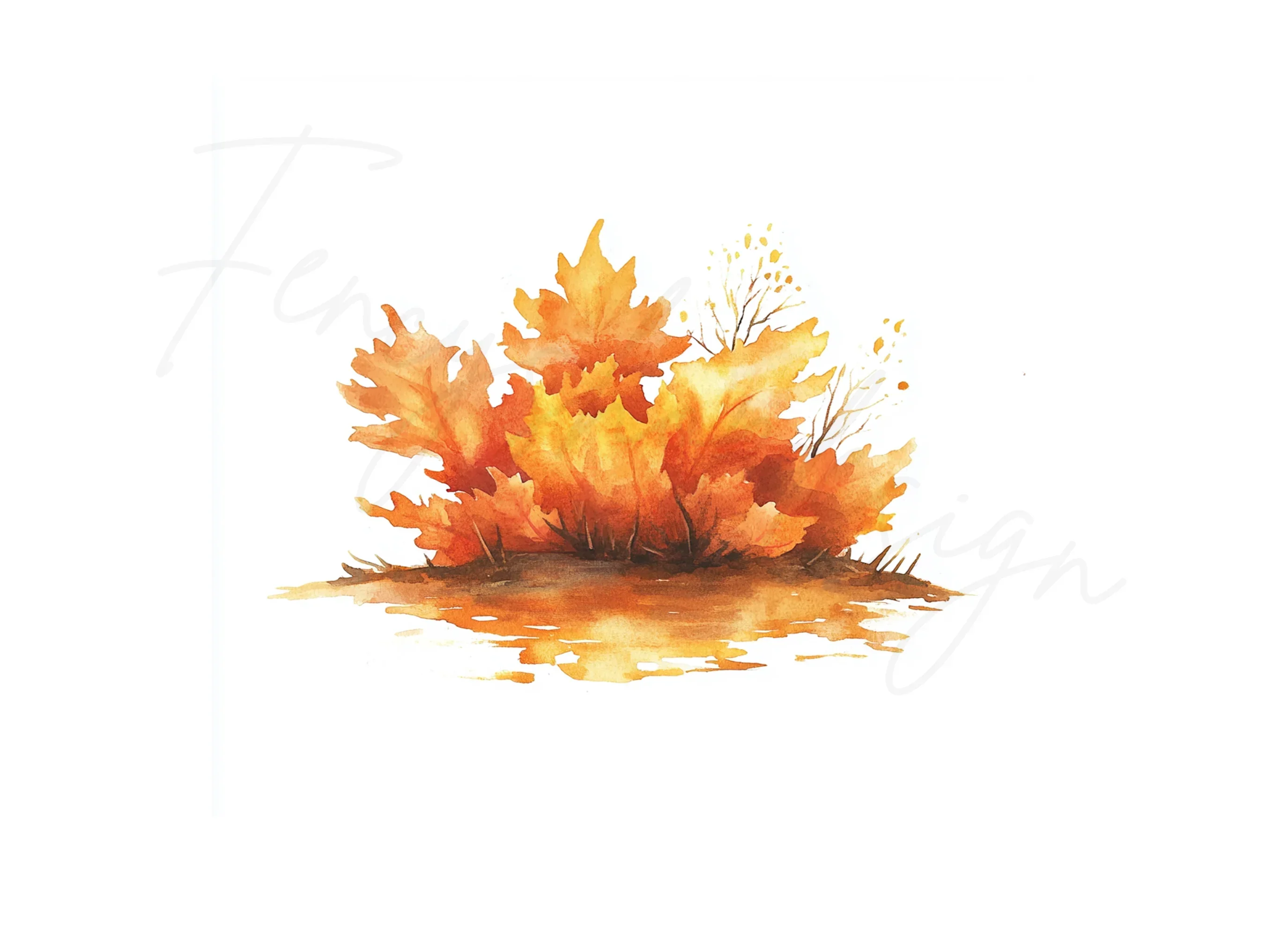 Autumn Leaves Clipart Bundle - Image 2