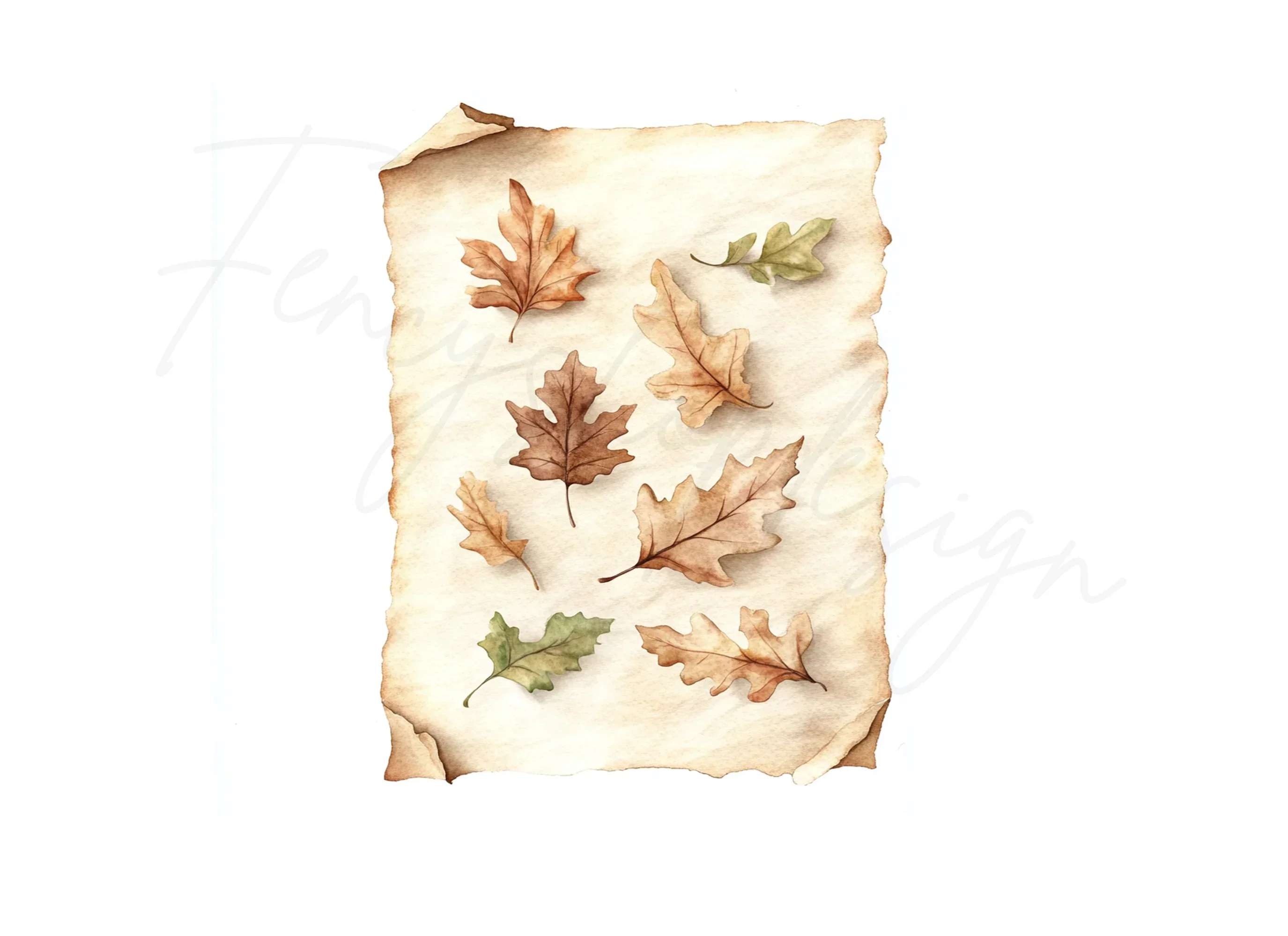 Autumn Leaves Clipart Bundle - Image 2