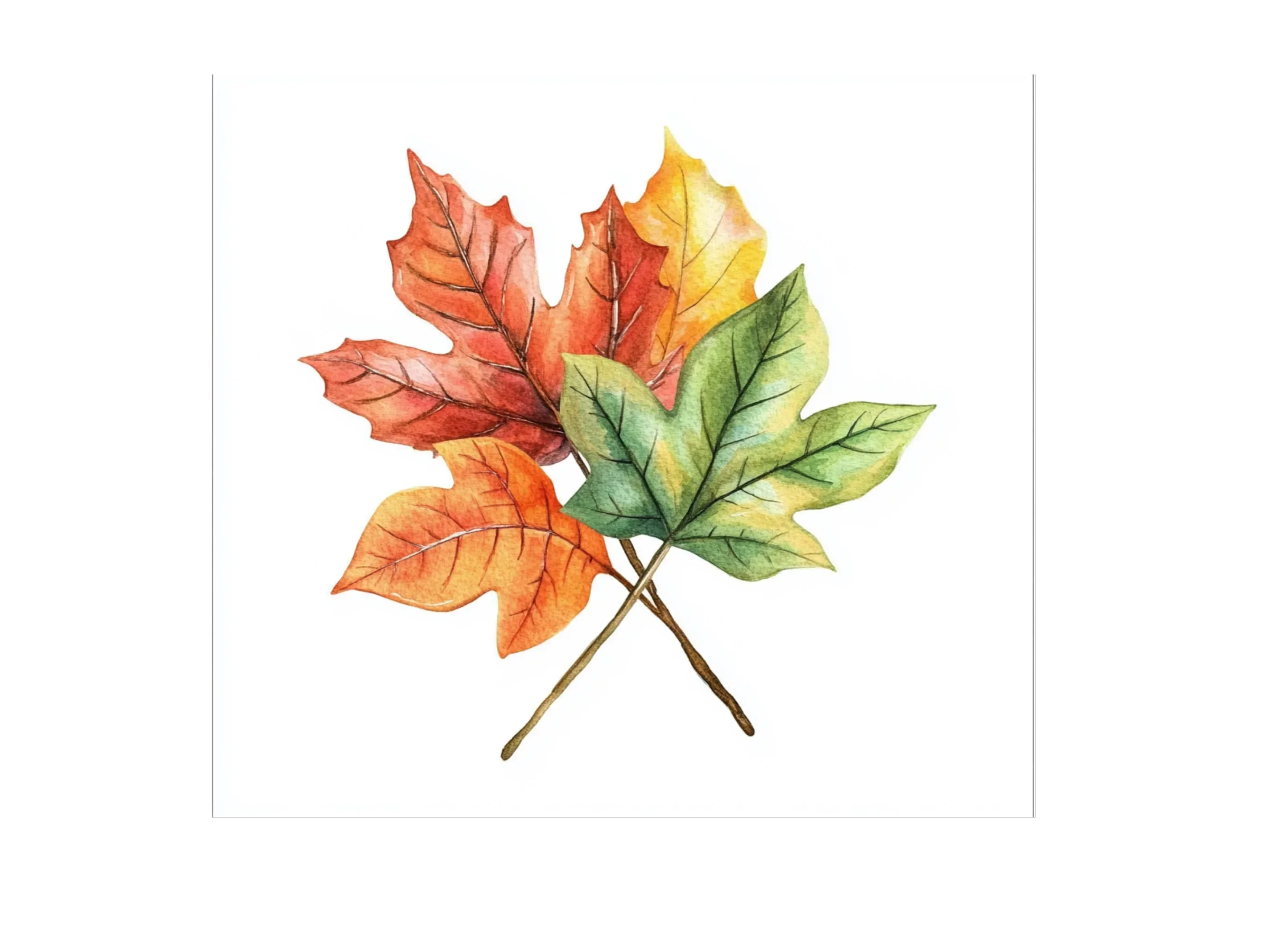Autumn Leaves Clipart Bundle - Image 3