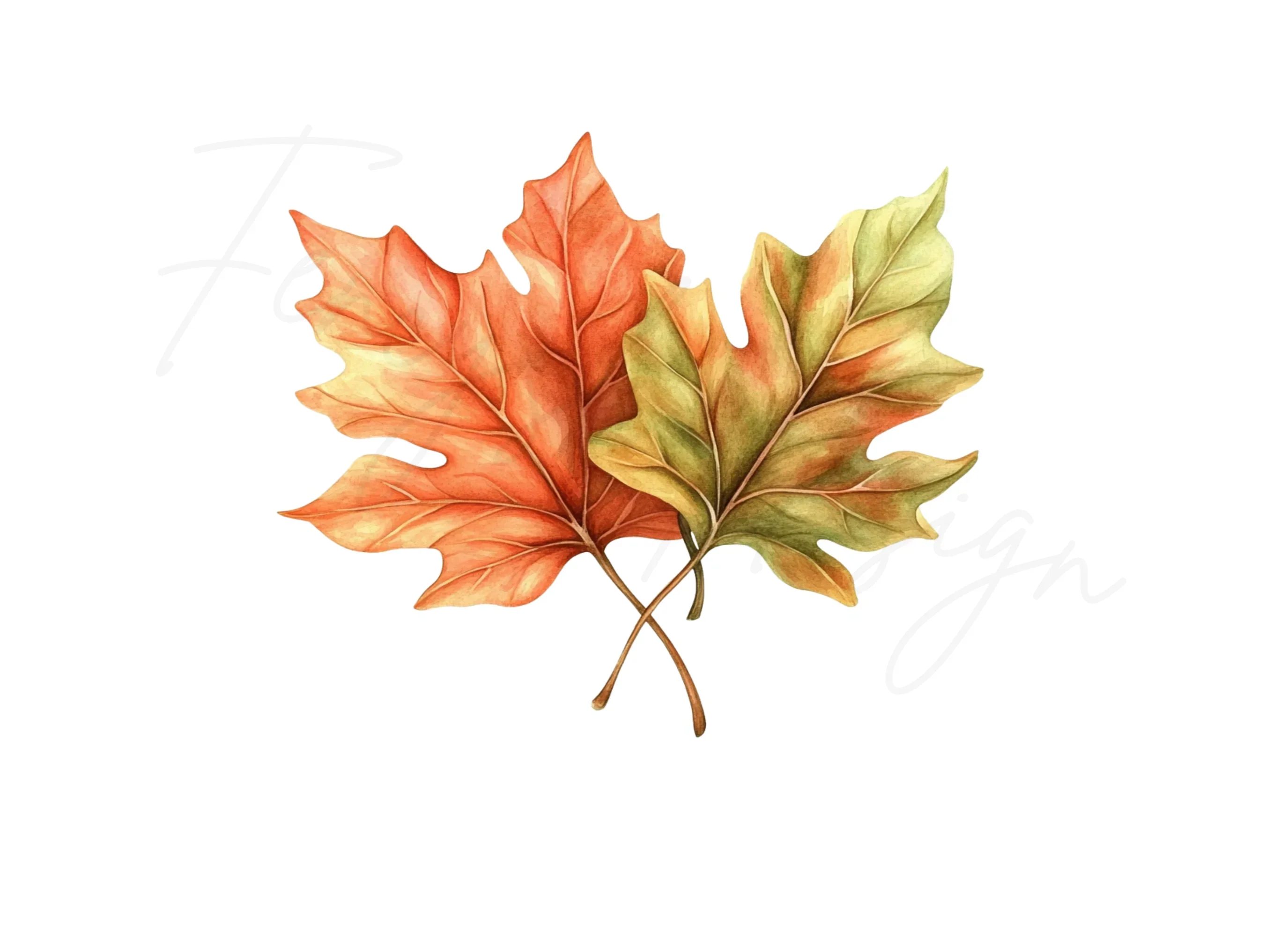 Autumn Leaves Clipart Bundle - Image 3