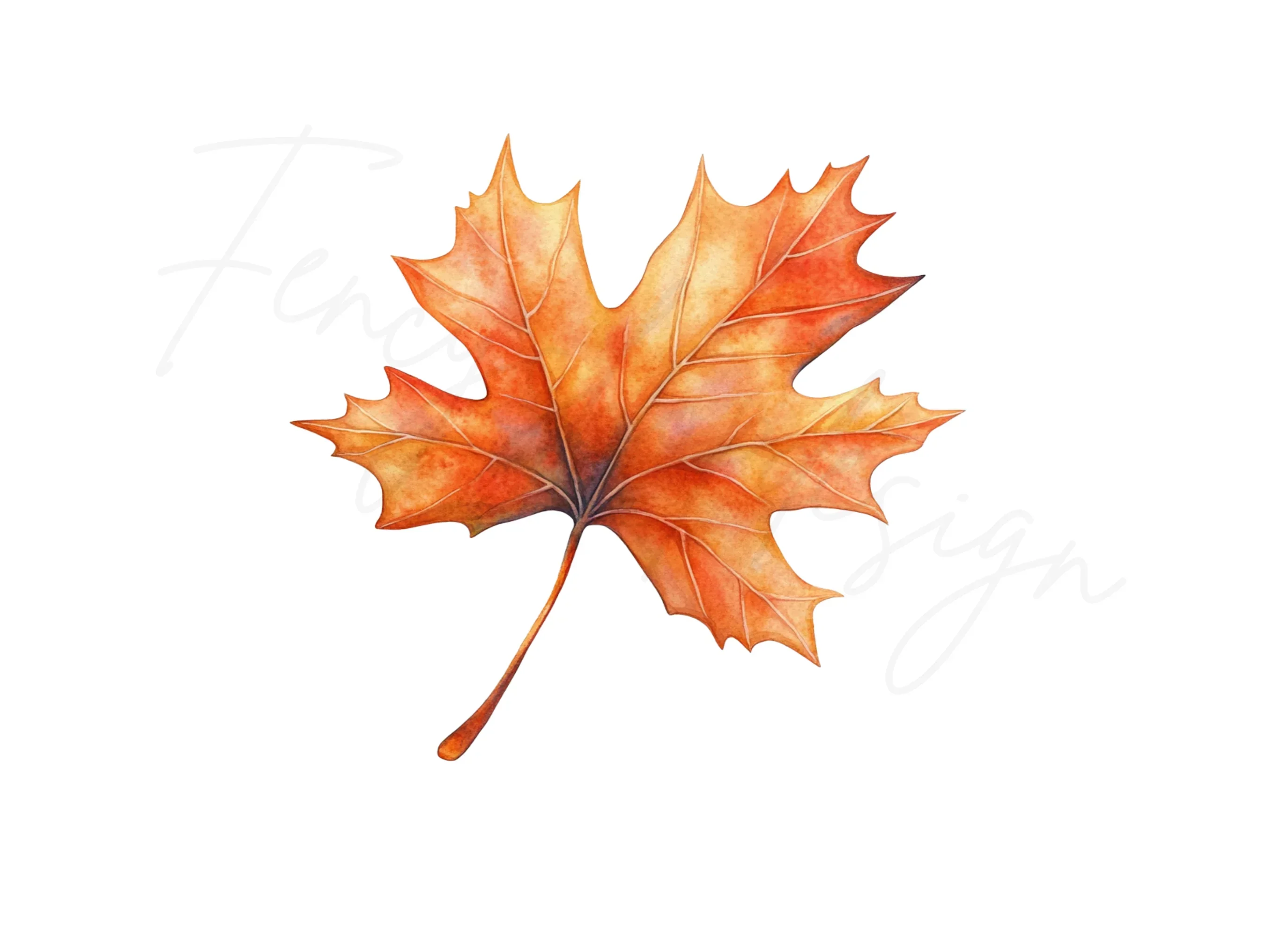 Autumn Maple Leaves Clipart Bundle - Image 2
