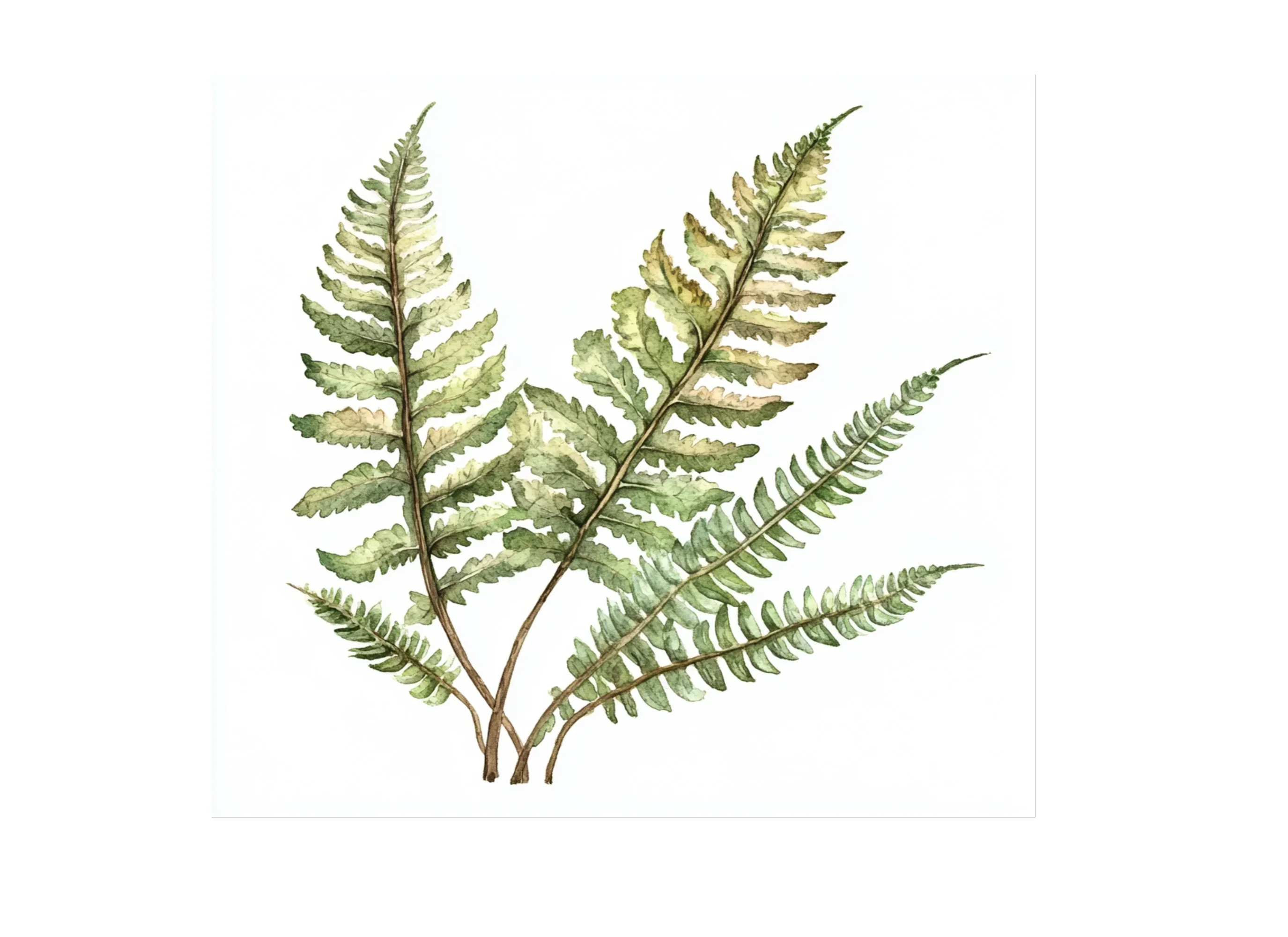 Autumnal Fern Clipart Bundle - Image 2