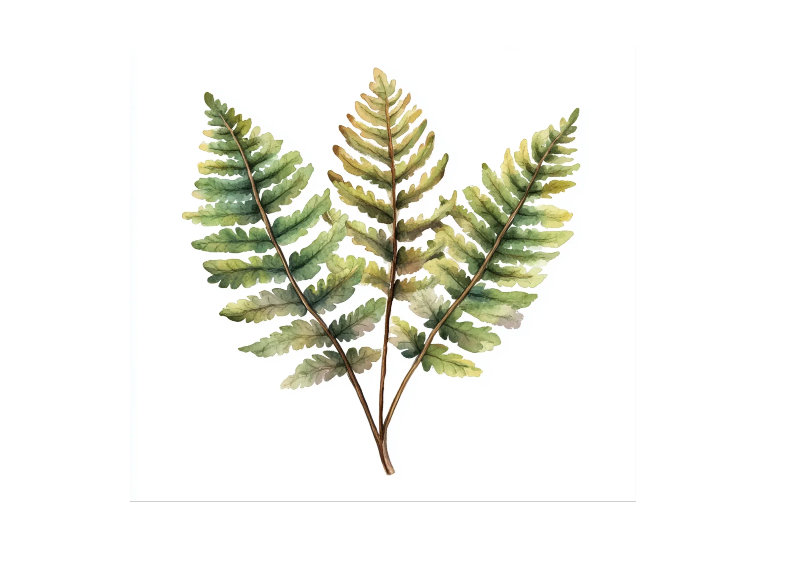 Autumnal Fern Clipart Bundle - Image 3