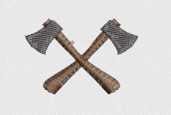Axe Embroidery Design
