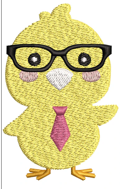 Baby Chick Embroidery Design