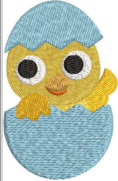 Baby Chick Embroidery Design