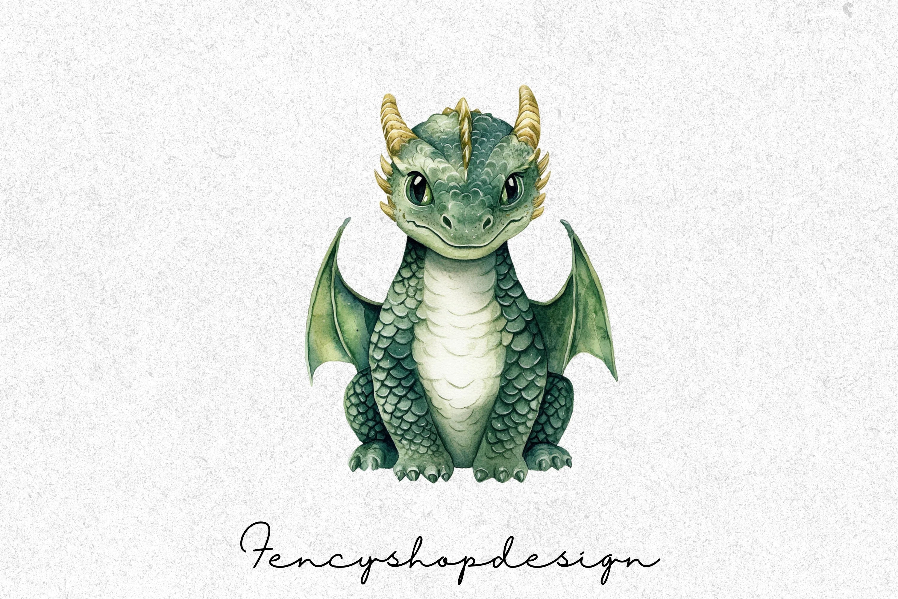 Baby Dragon Clipart Bundle - Image 4