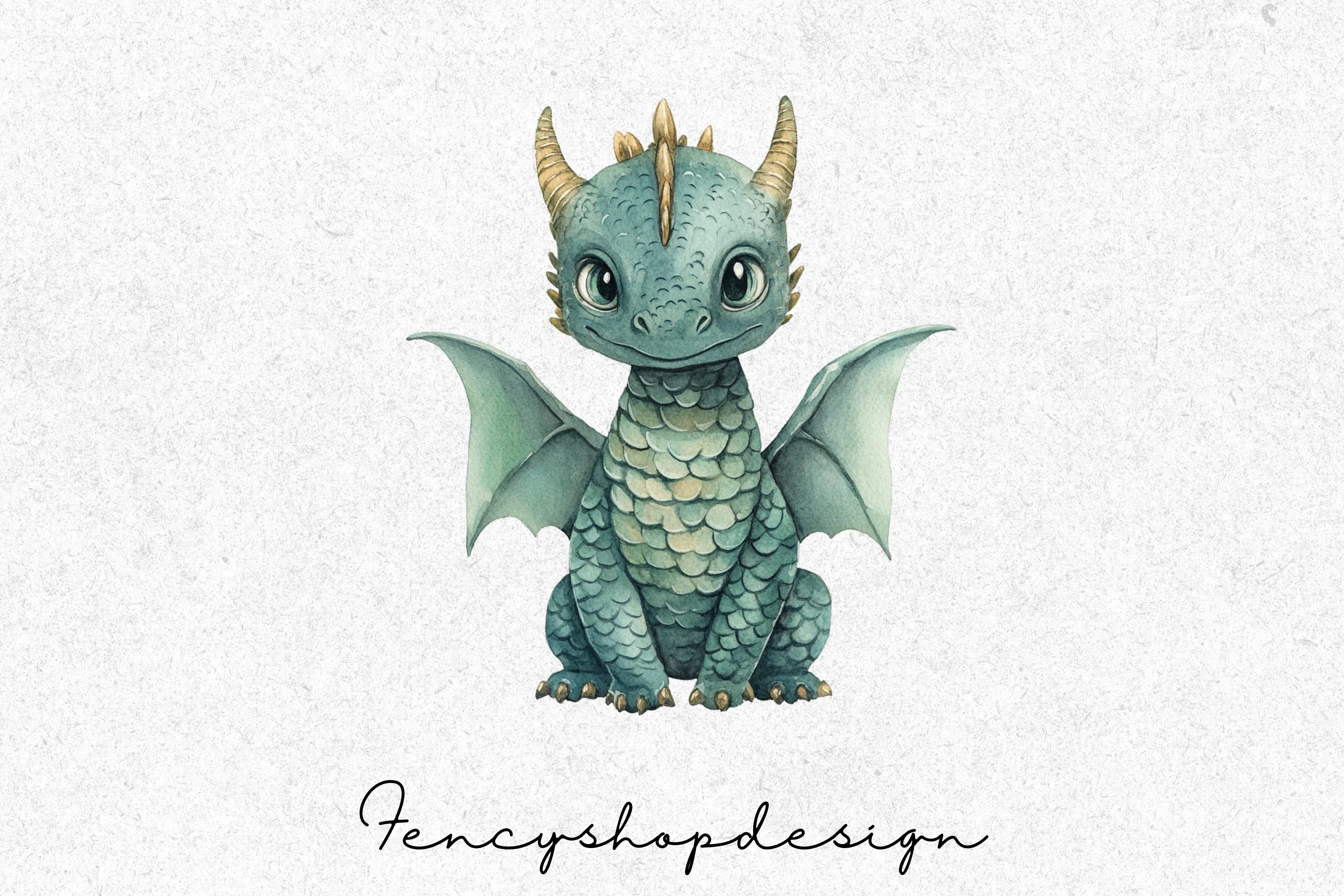 Baby Dragon Clipart Bundle - Image 5