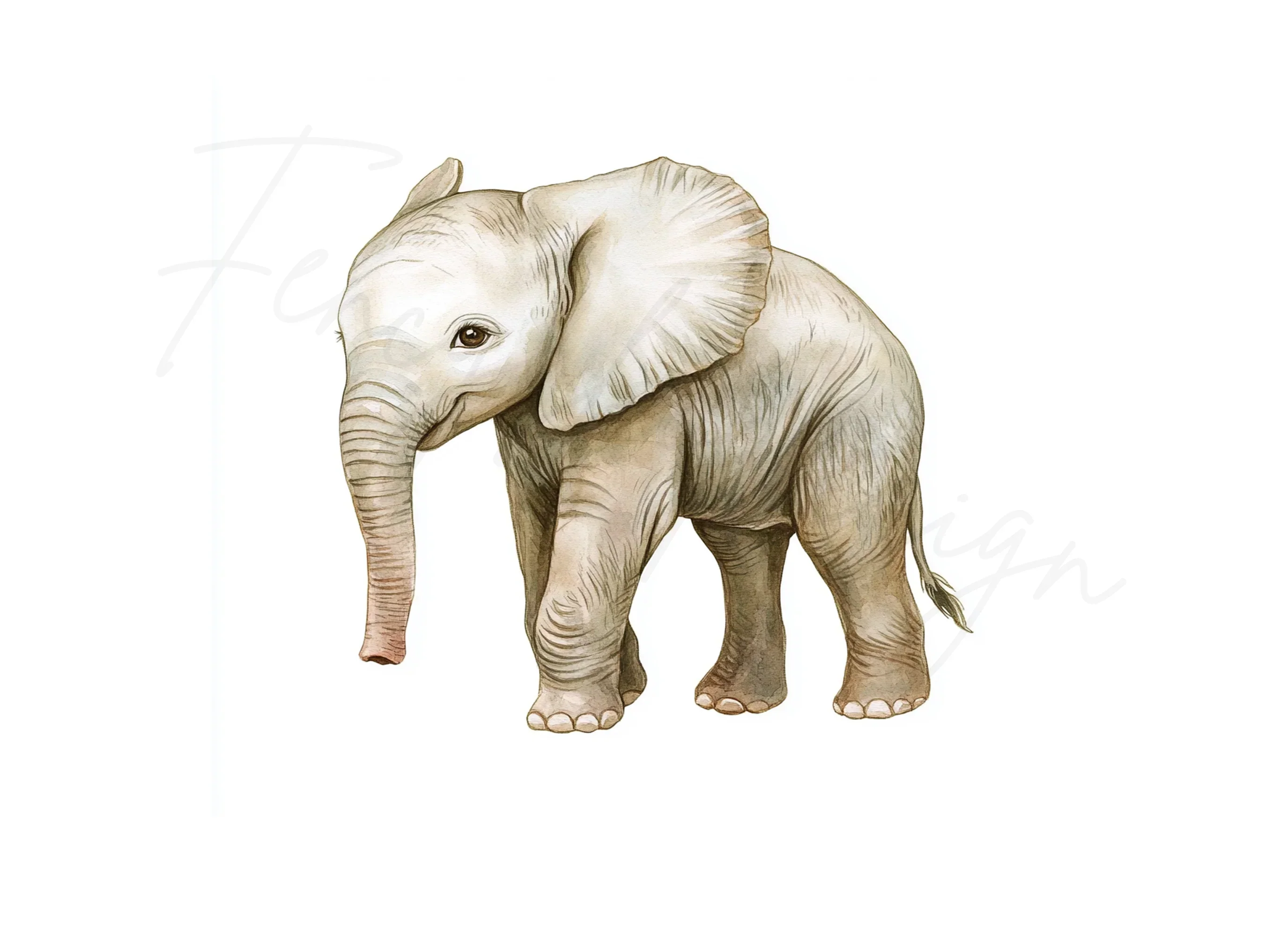 Baby Elephant Clipart Bundle - Image 3