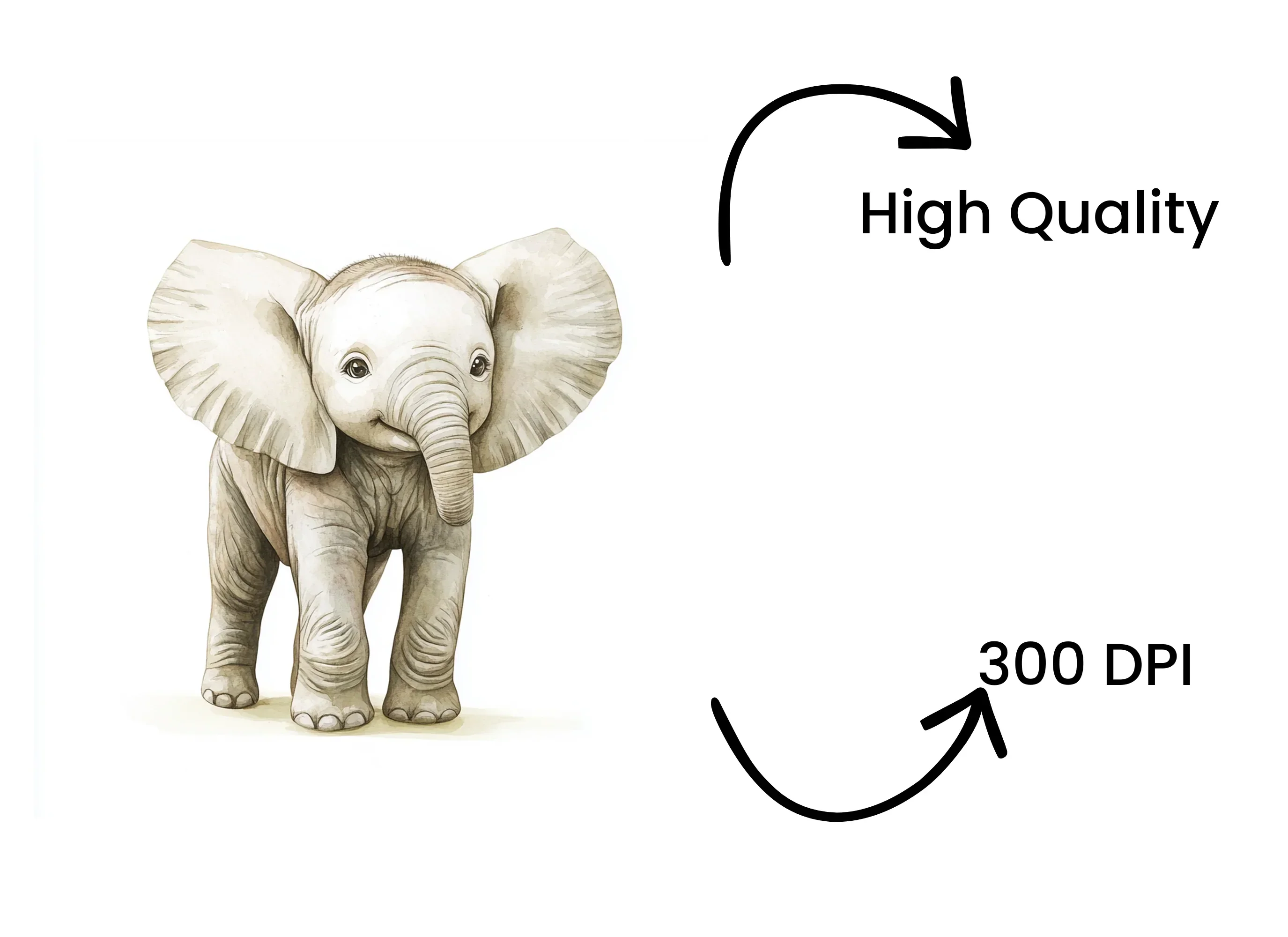 Baby Elephant Clipart Bundle - Image 4