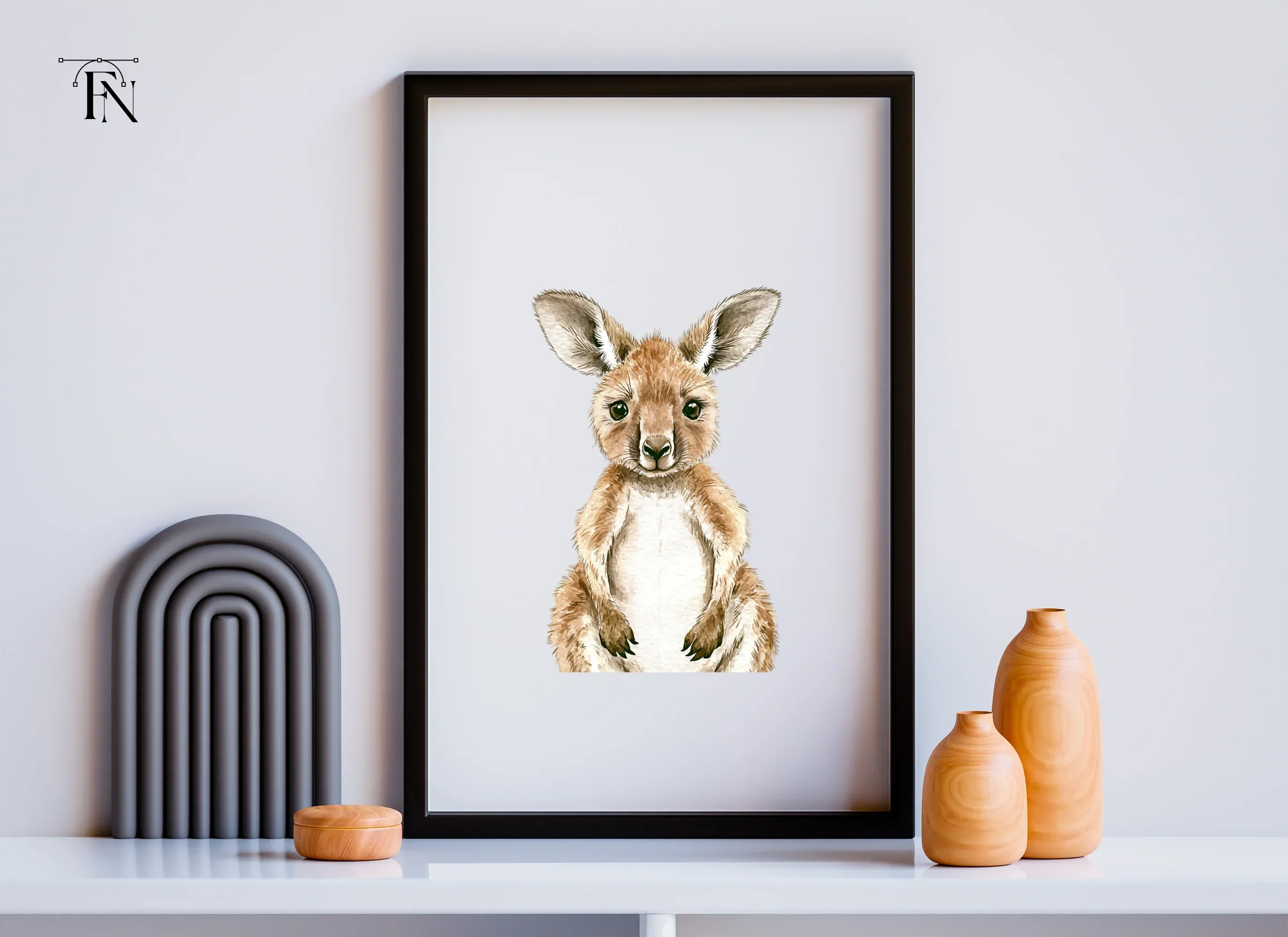 Baby Kangaroo Clipart Bundle - Image 3