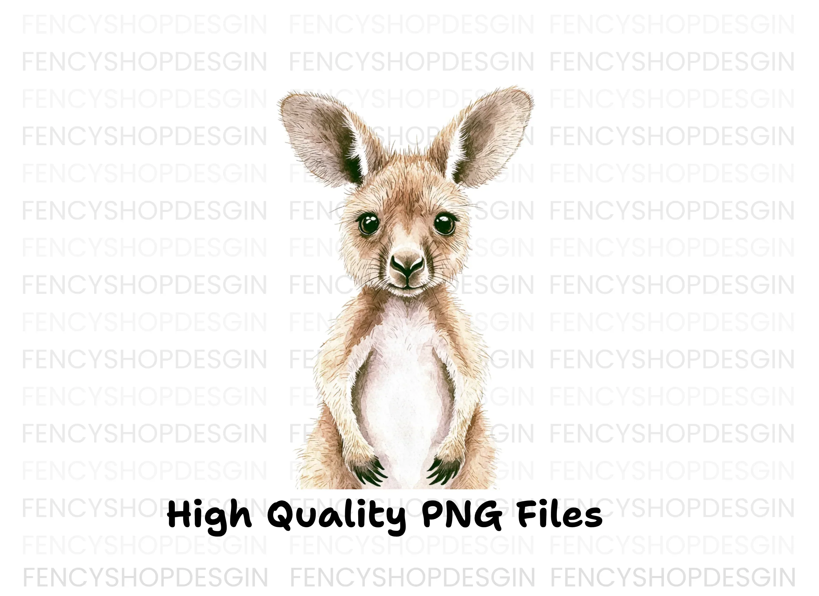 Baby Kangaroo Clipart Bundle - Image 4