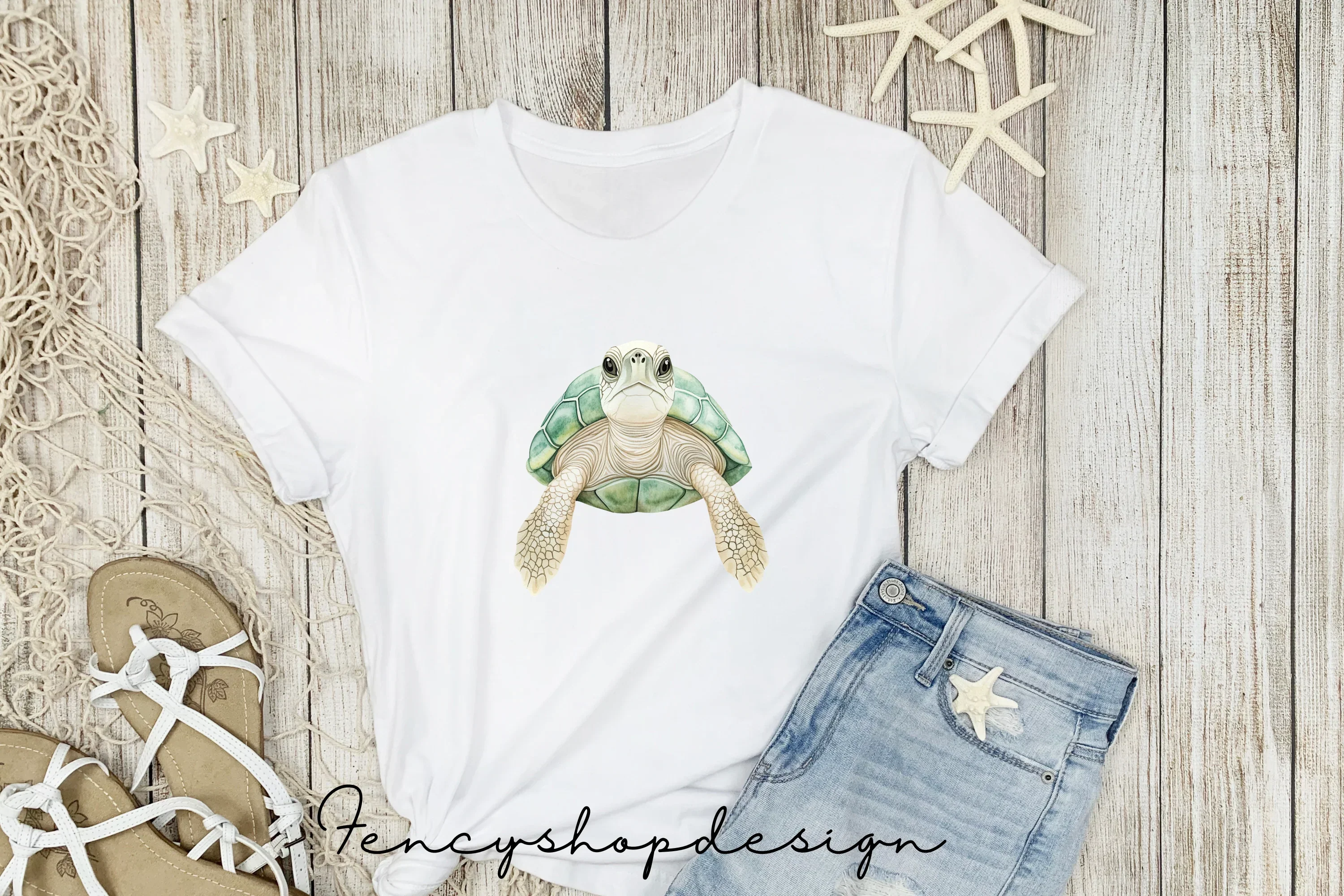 Baby Sea Turtle Clipart Bundle - Image 5