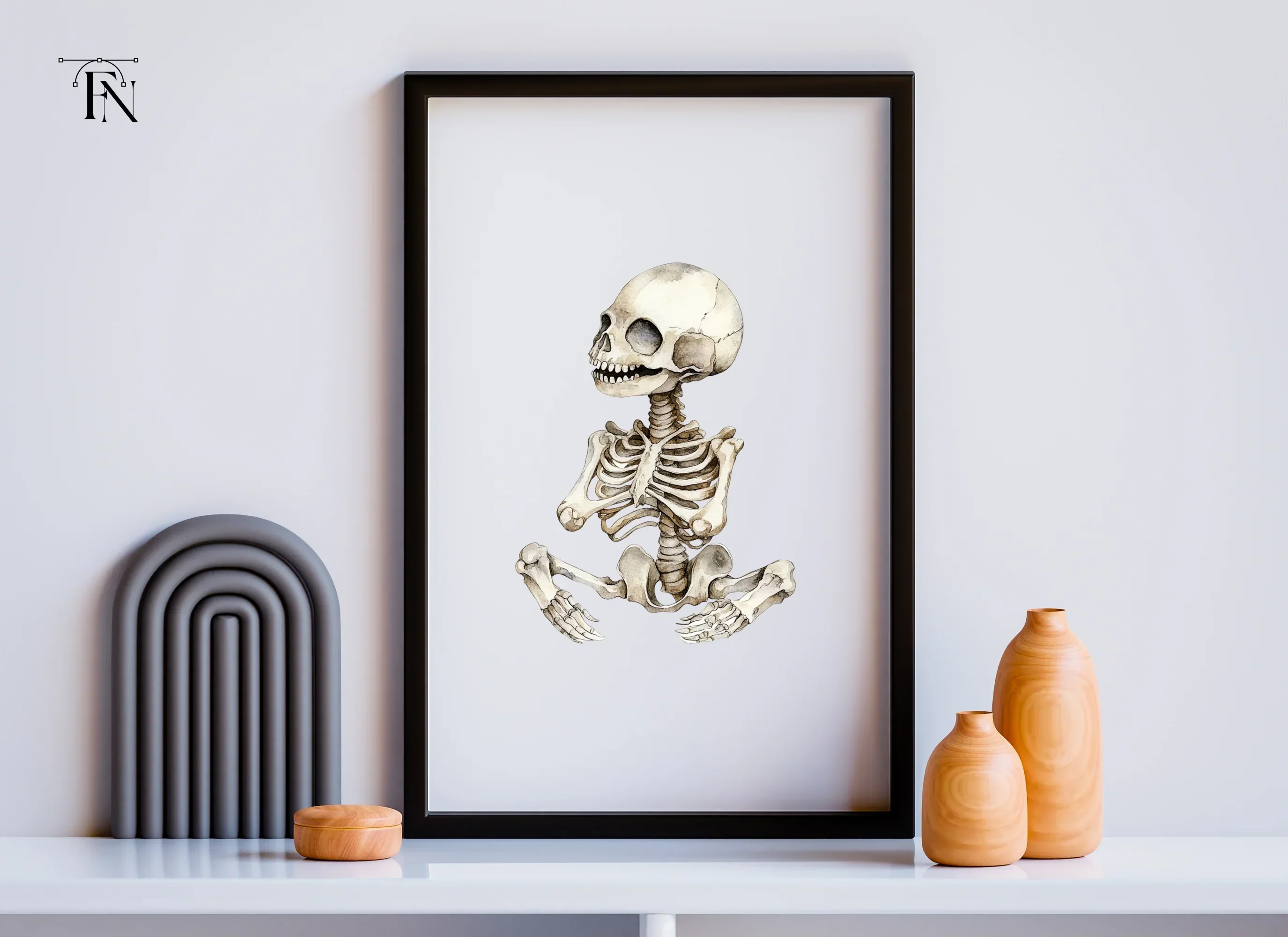 Baby Skeleton Clipart Bundle - Image 3
