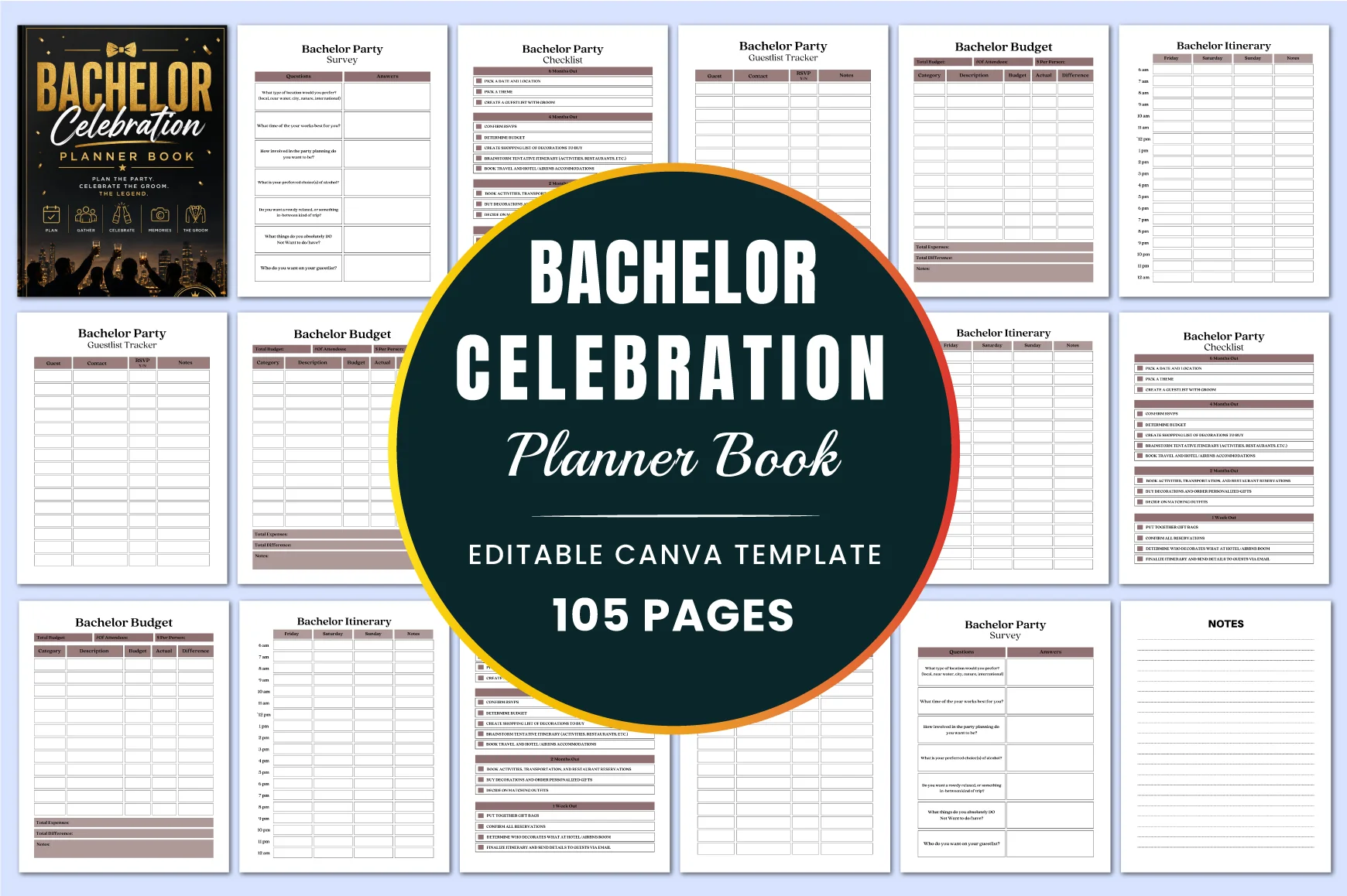 Bachelor Celebration Planner