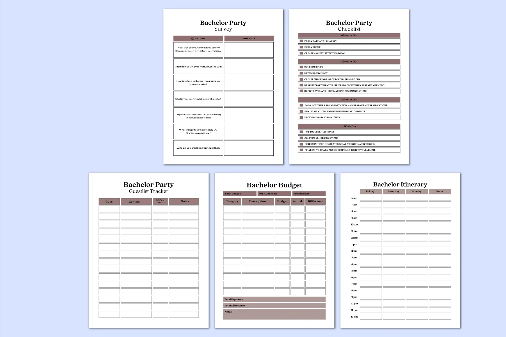 Bachelor Celebration Planner - Image 3