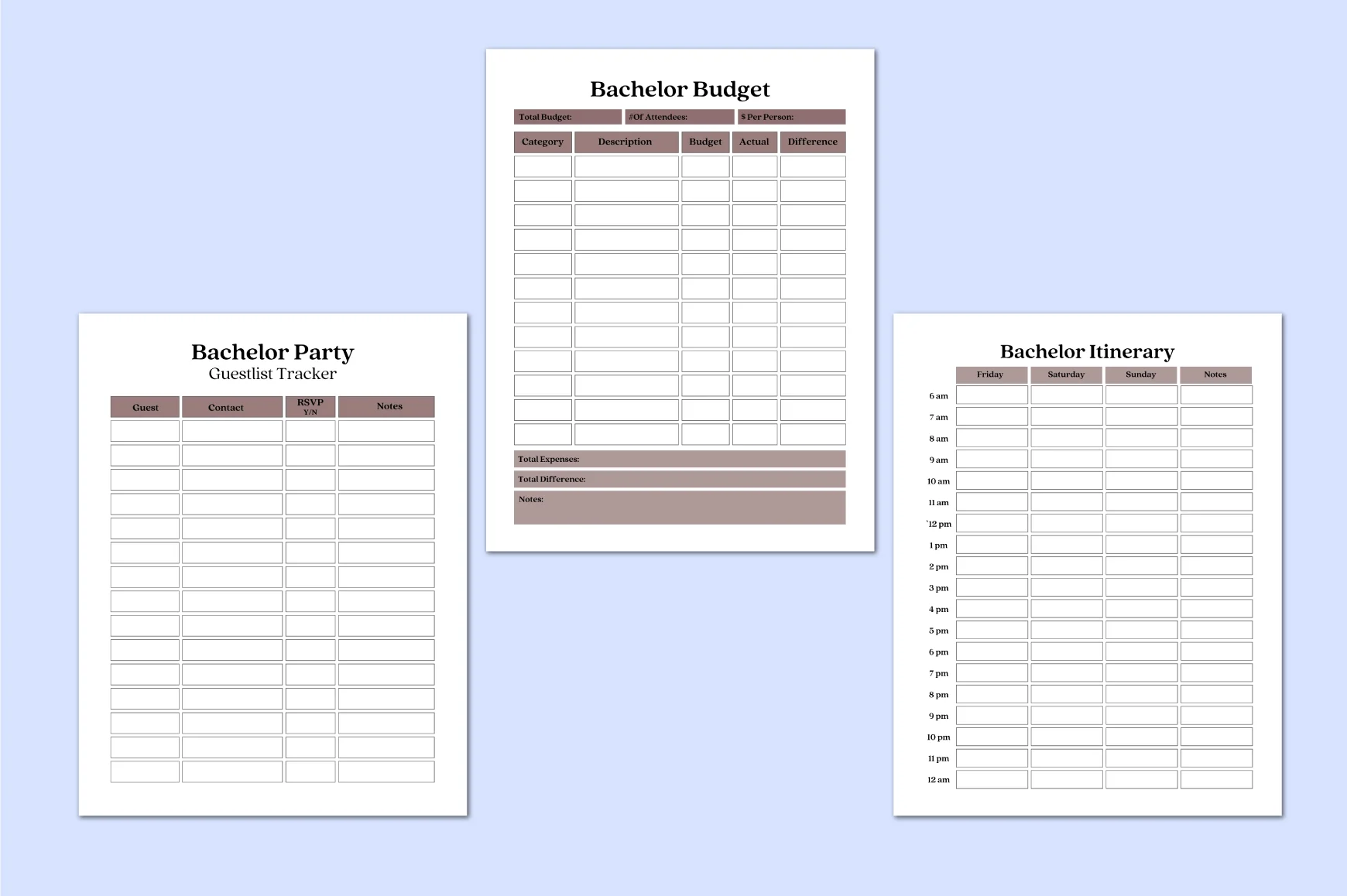 Bachelor Celebration Planner - Image 4