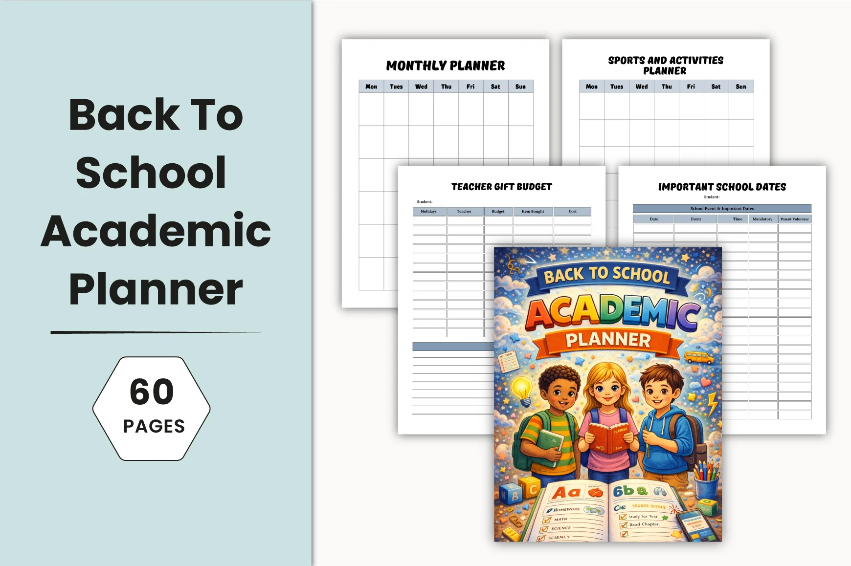Back to School Academic Planner