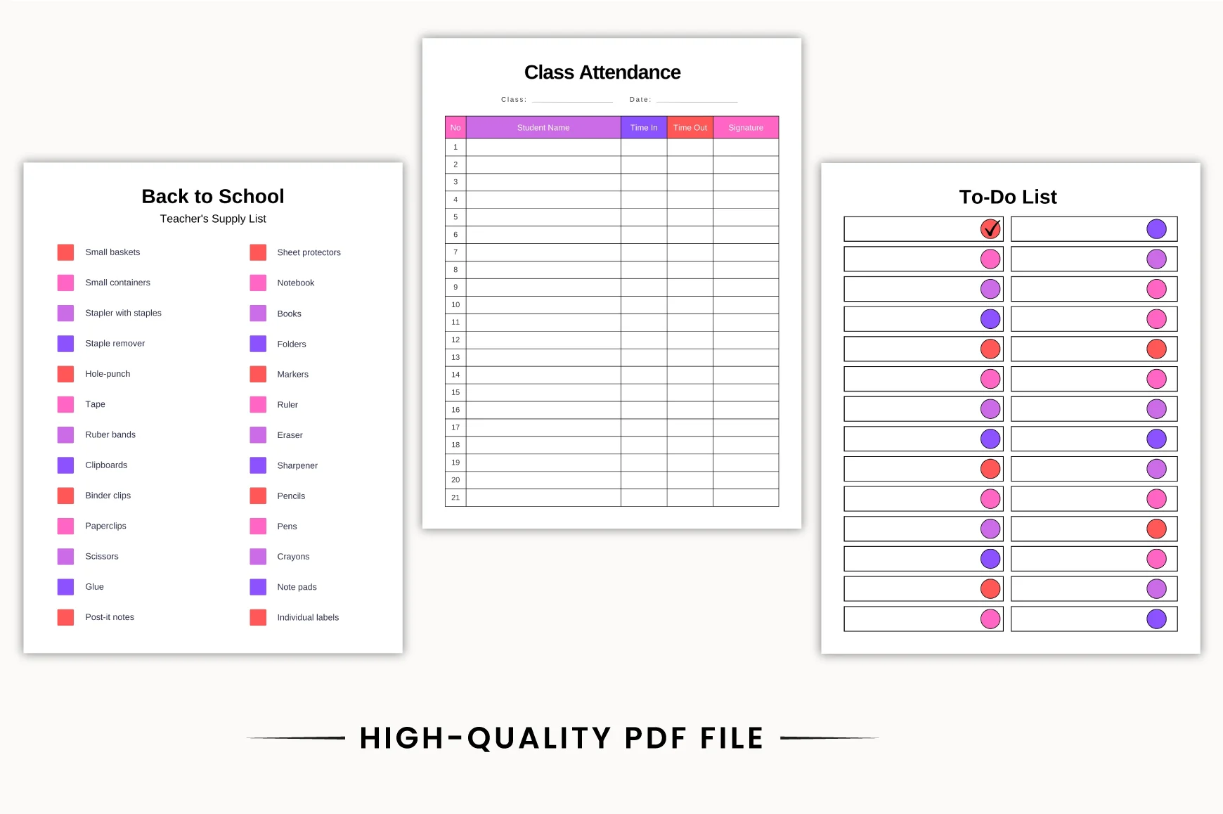Back to School Academic Planner - Image 3