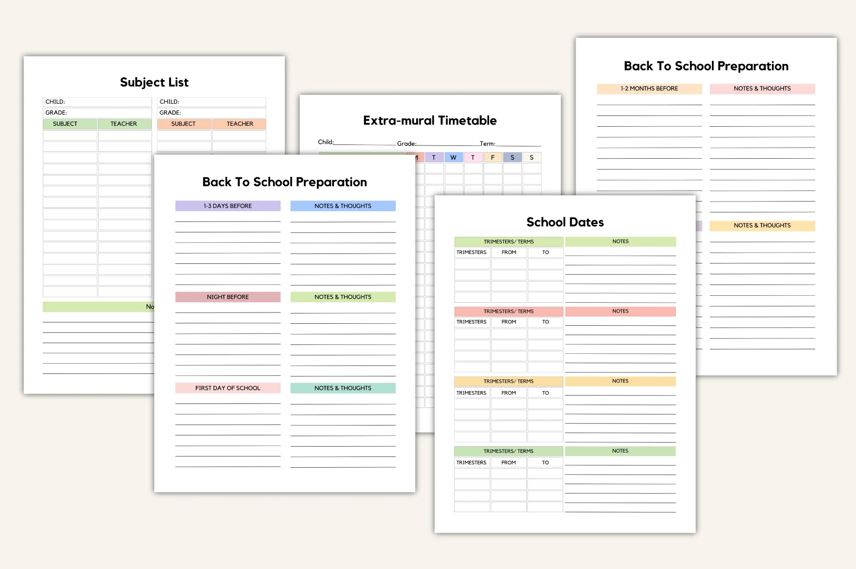 Back to School Planner - Image 4