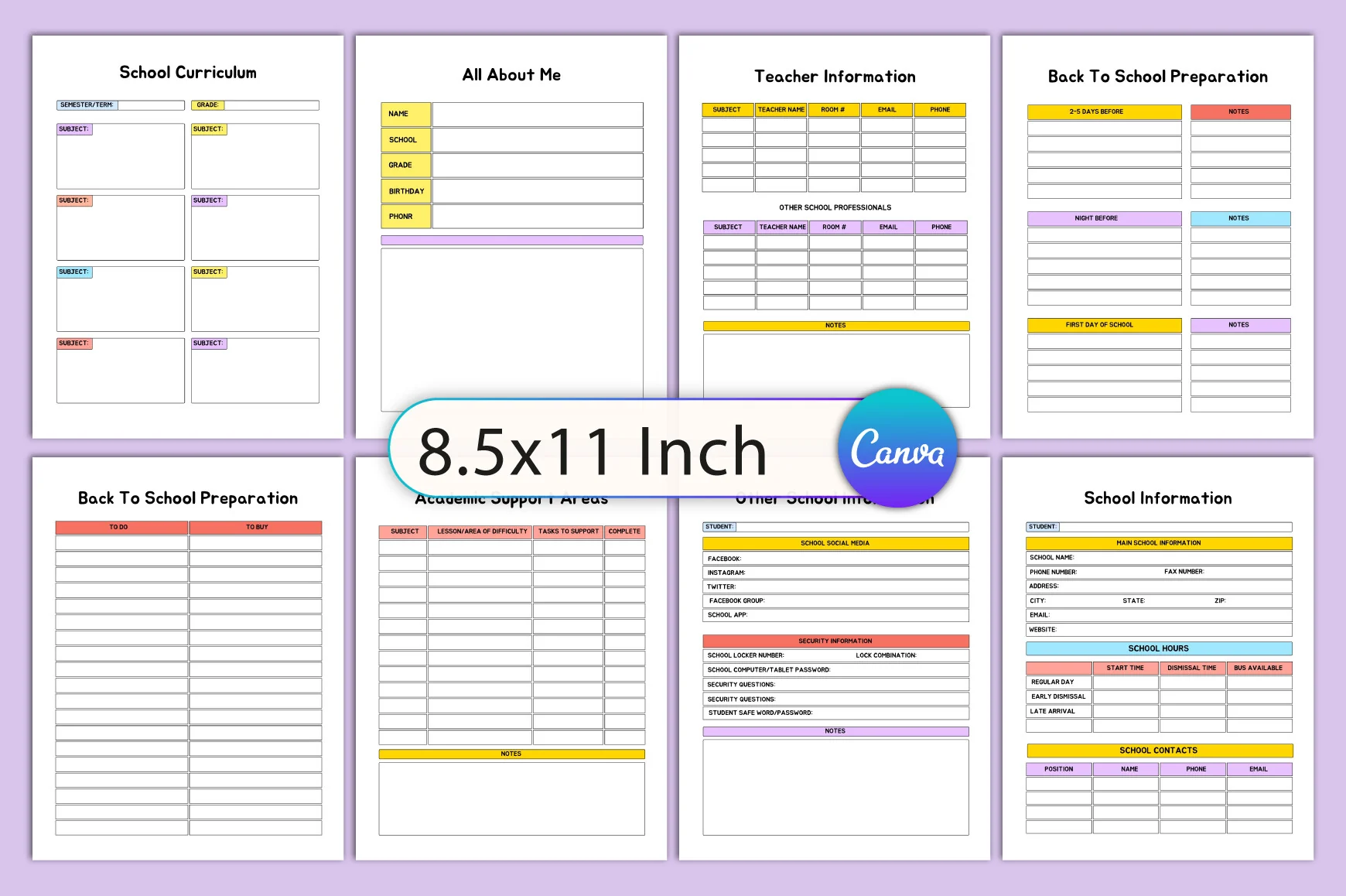 Back to School Planner - Image 3