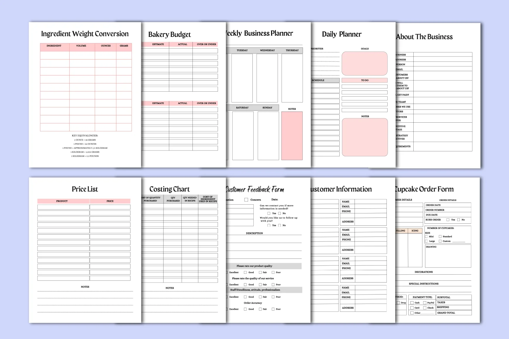 Bakery Business Planner - Image 3
