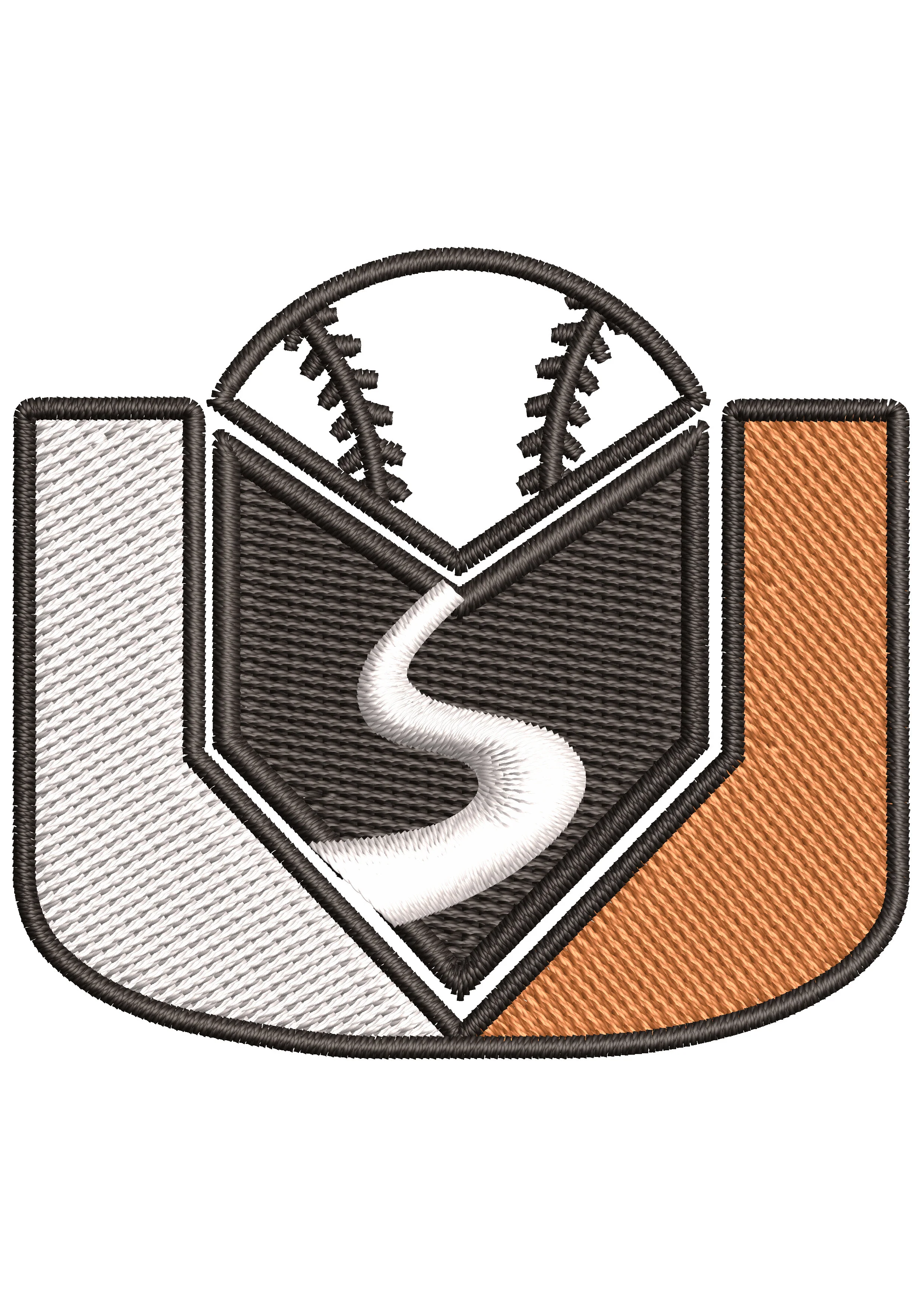 Ball Way Embroidery Design