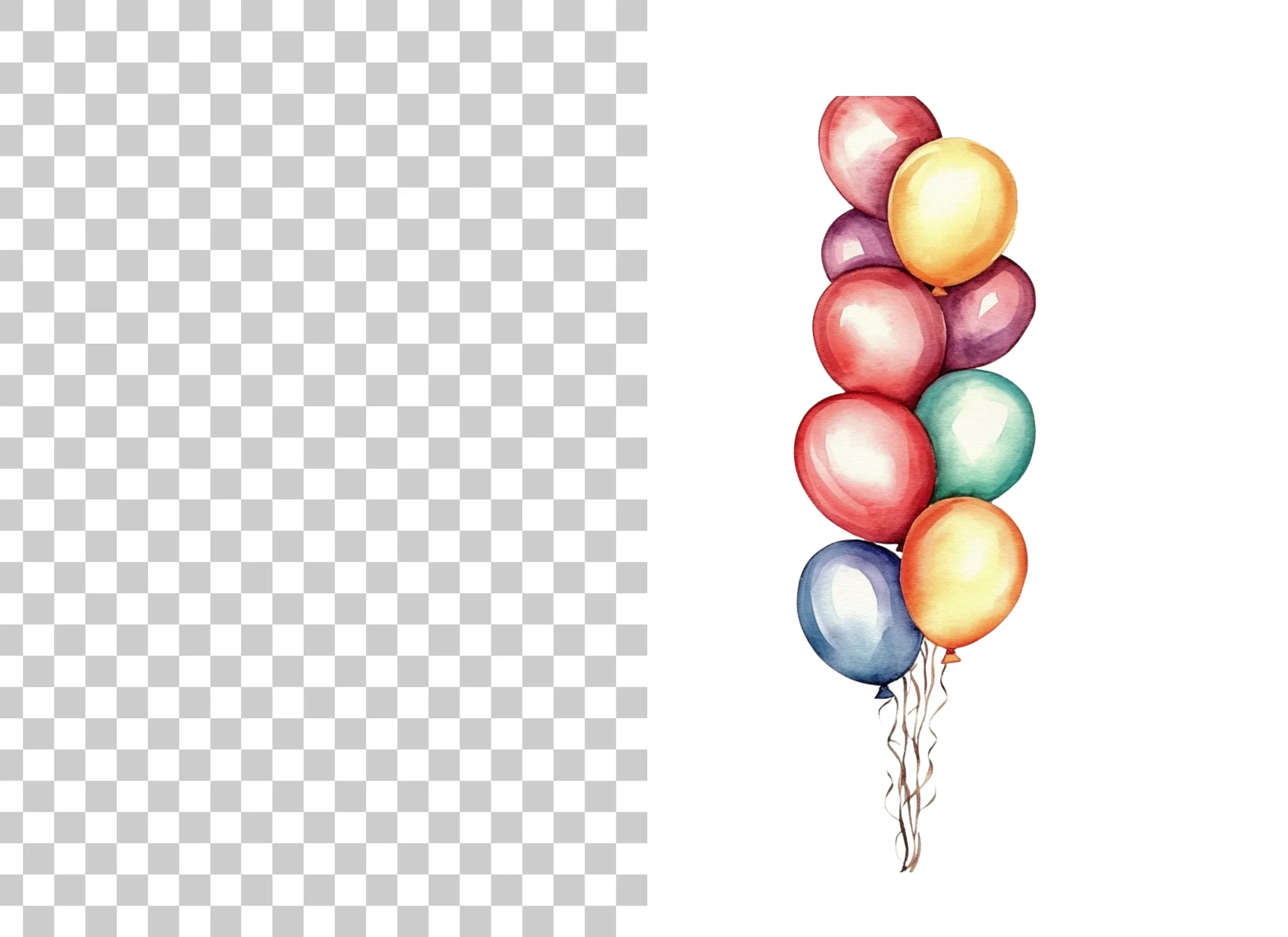 Balloon Bunch Clipart Bundle - Image 6