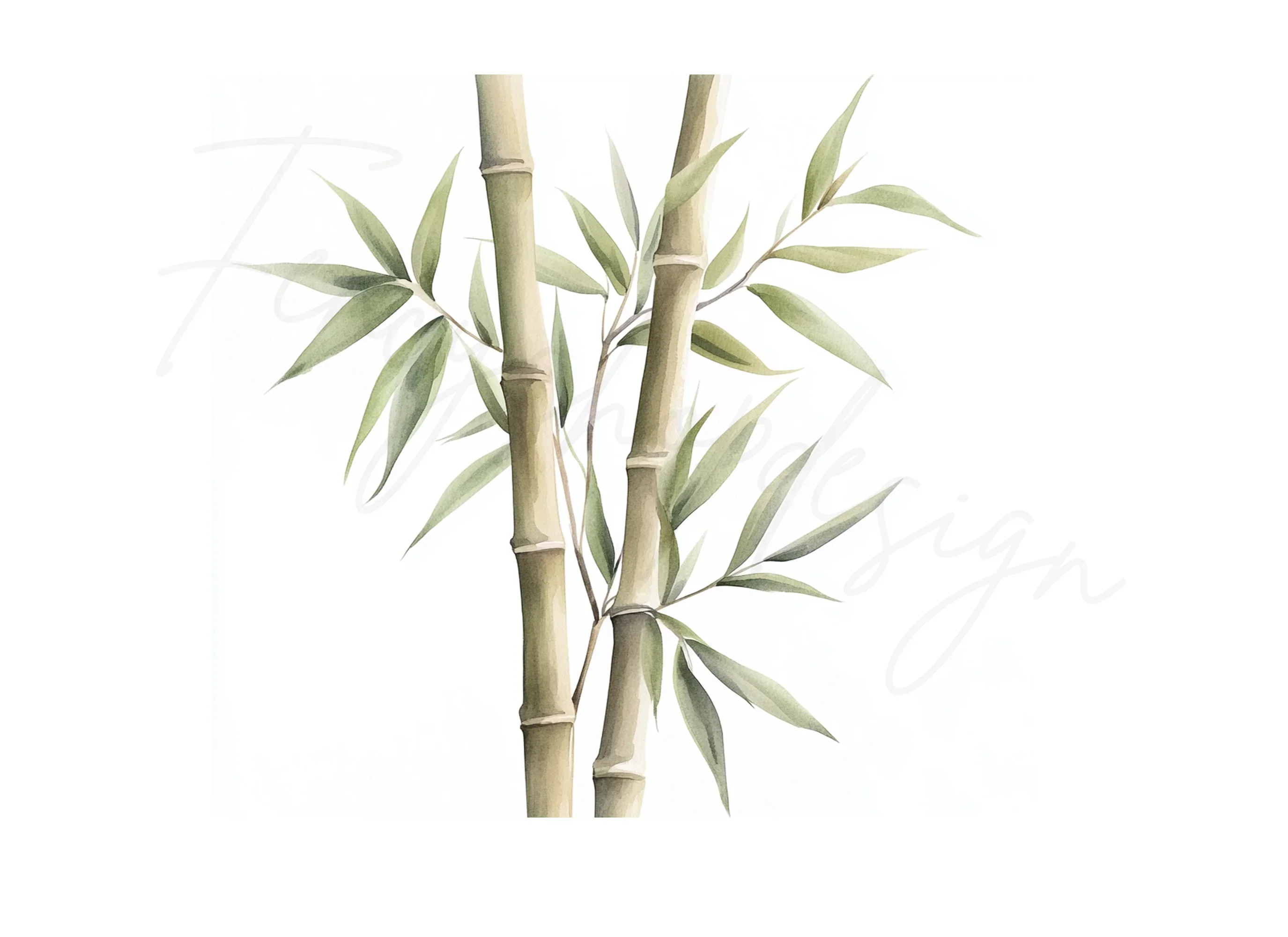 Bamboo Stalks Clipart Bundle - Image 3