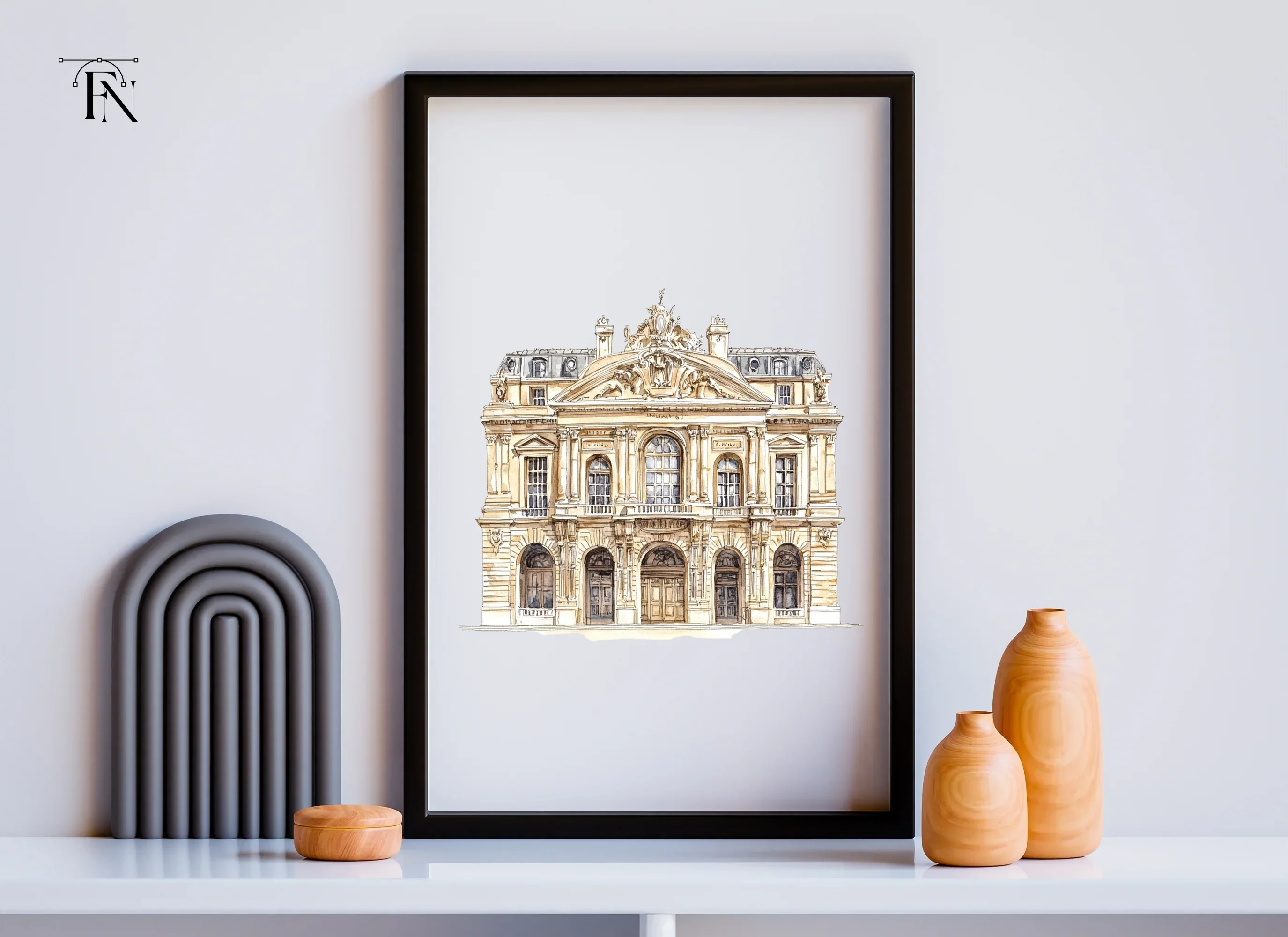 Baroque Neoclassical Building Clipart Bundle - Image 6