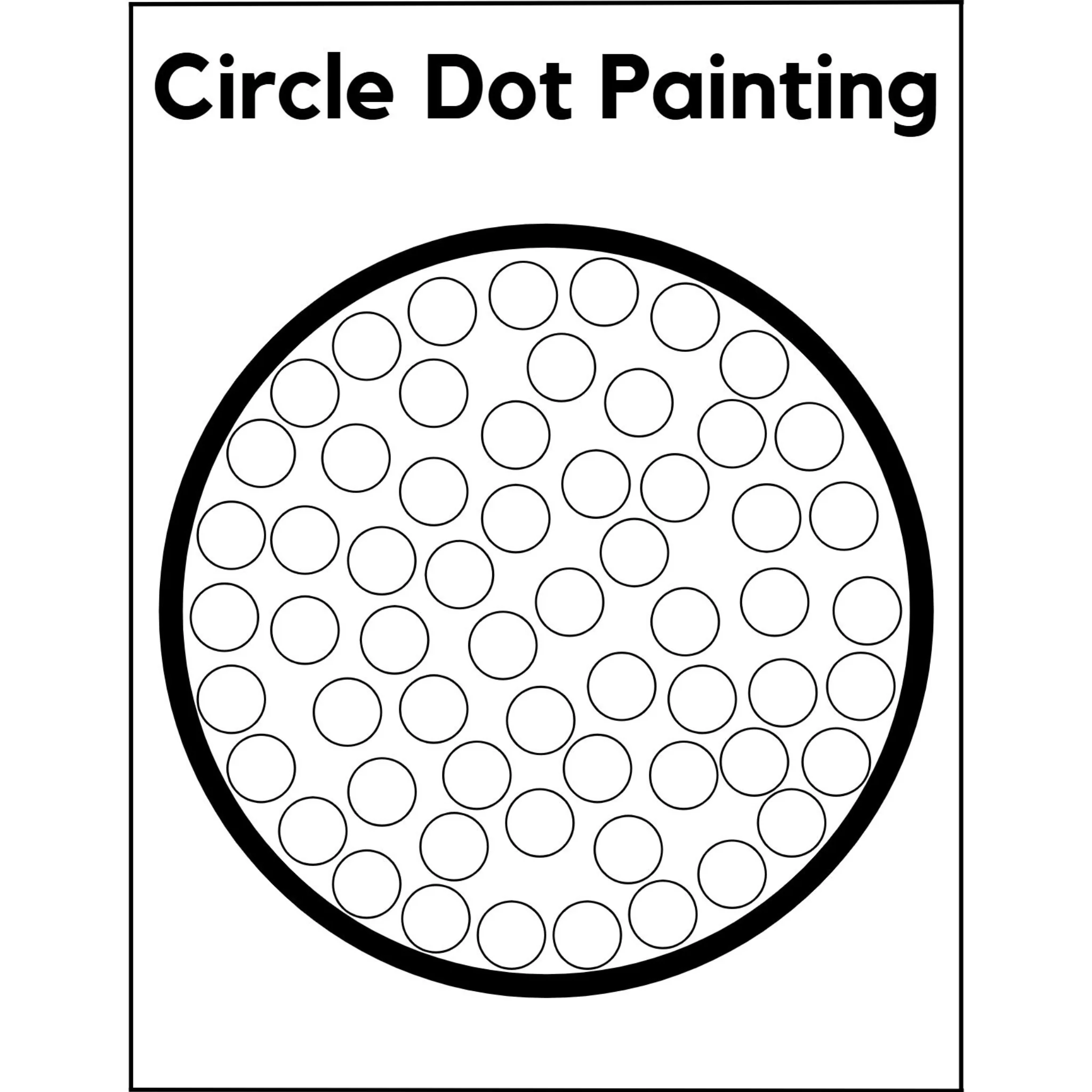 Basic Shapes Dot Painting Worksheets