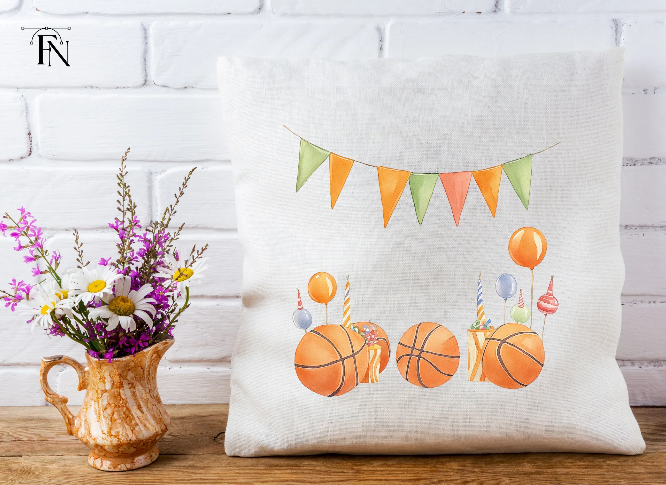 Basketball Birthday Party Clipart Bundle - Image 3